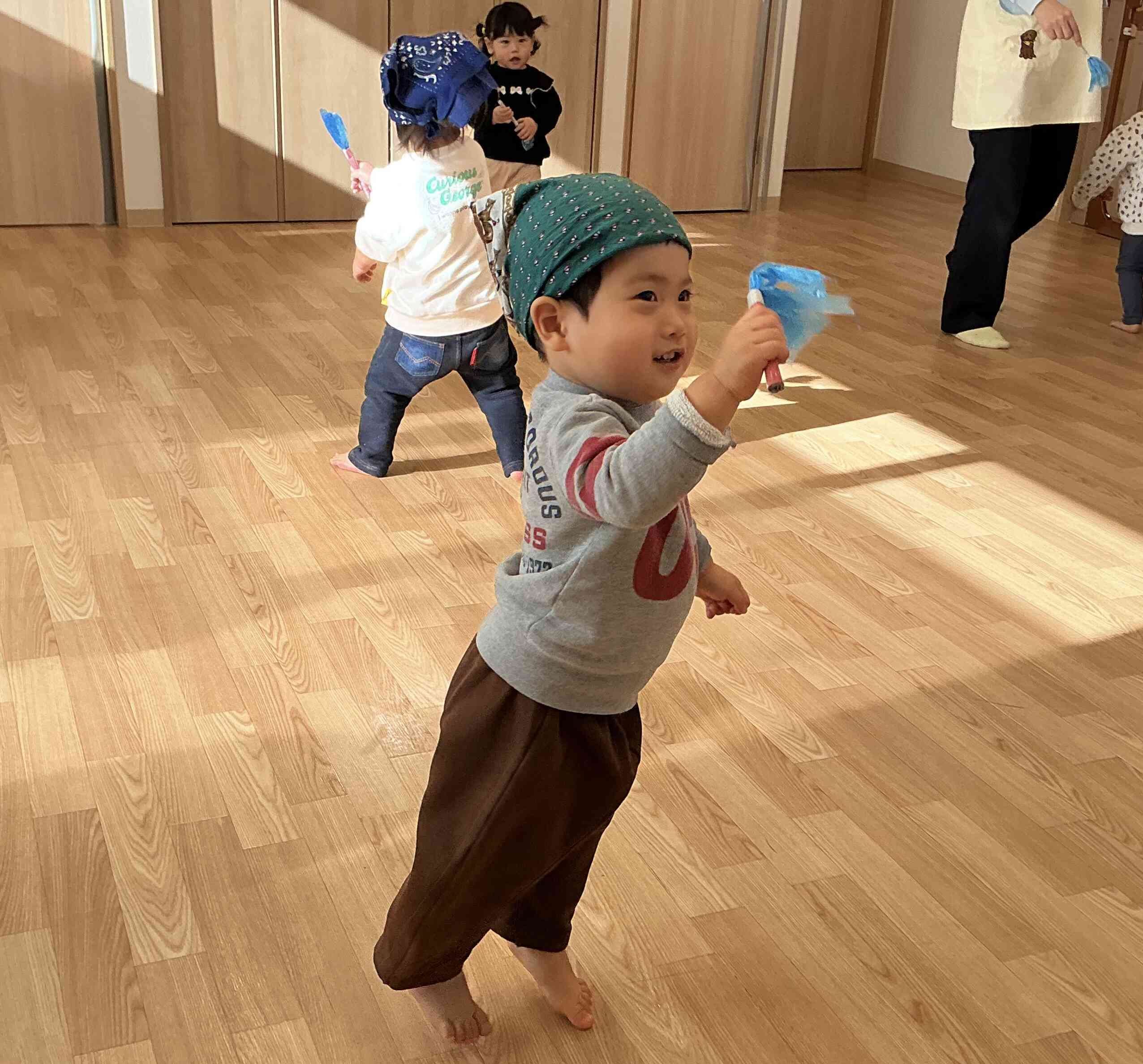 お掃除頑張るぞ！