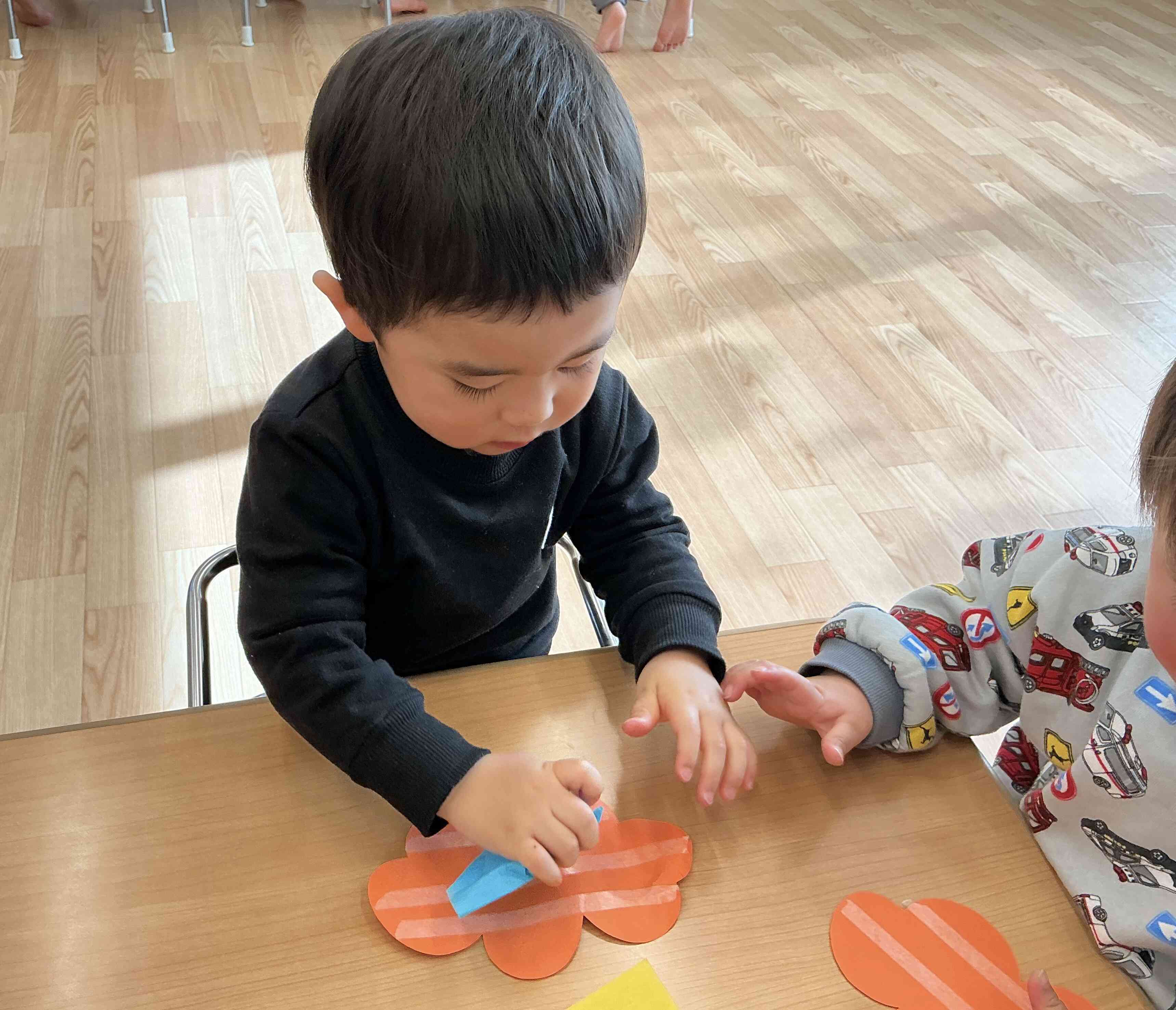 鬼の髪の毛をつけよう!