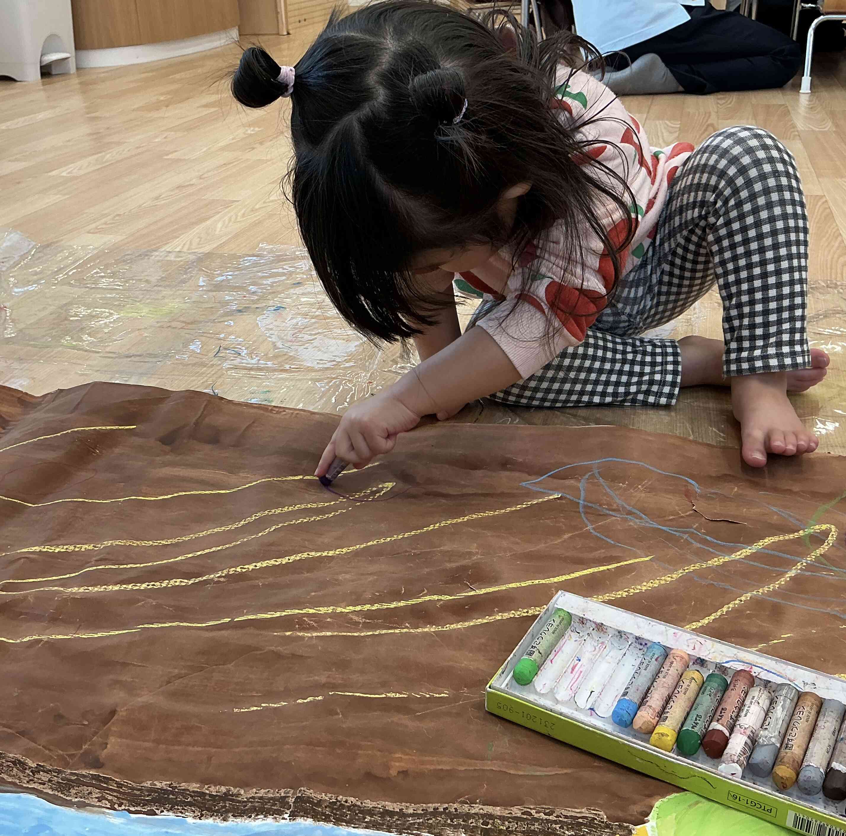 (おまけ)思い出の壁面におもいっきりお絵描きしました