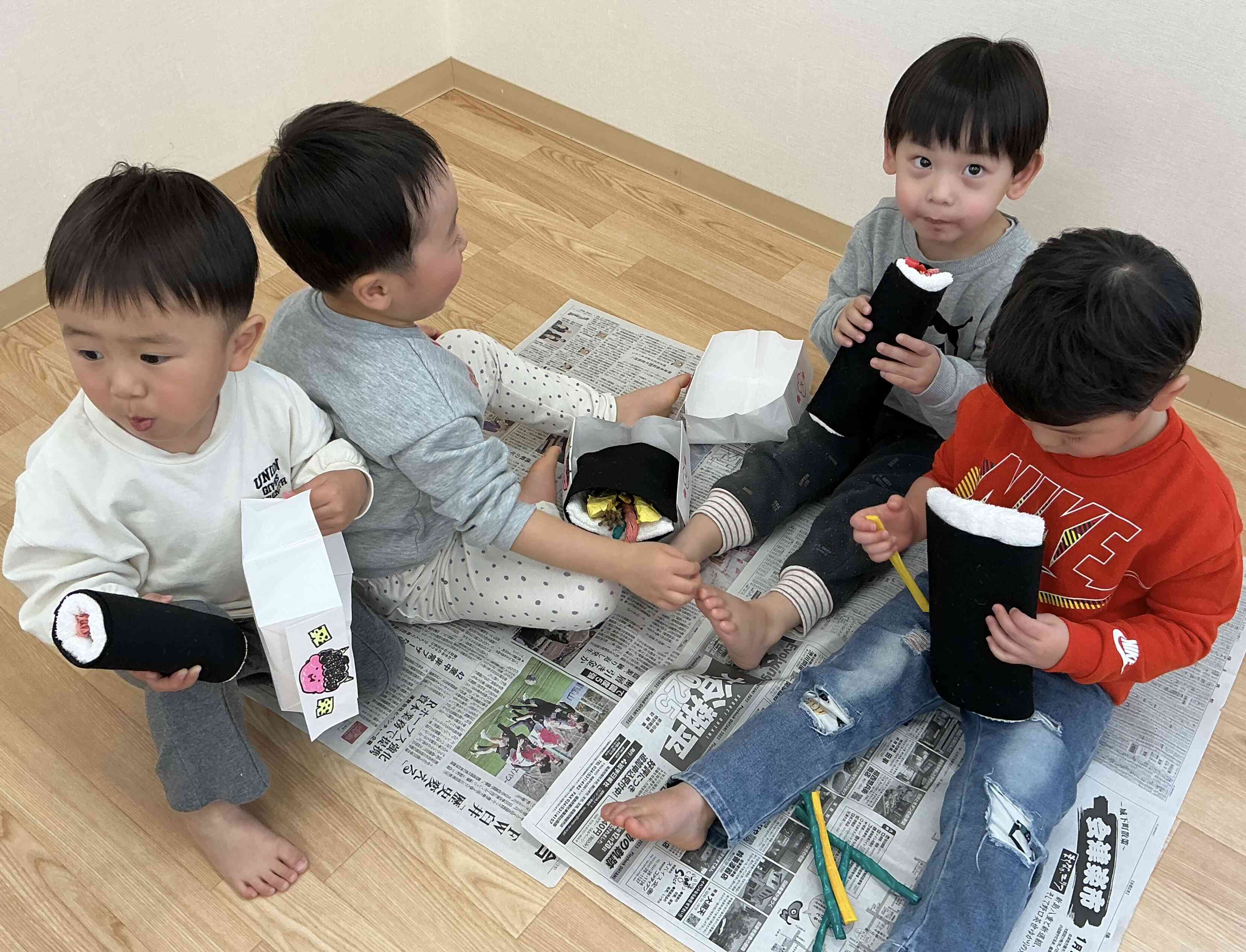 リクエストでピクニックごっこが始まりました⭐︎