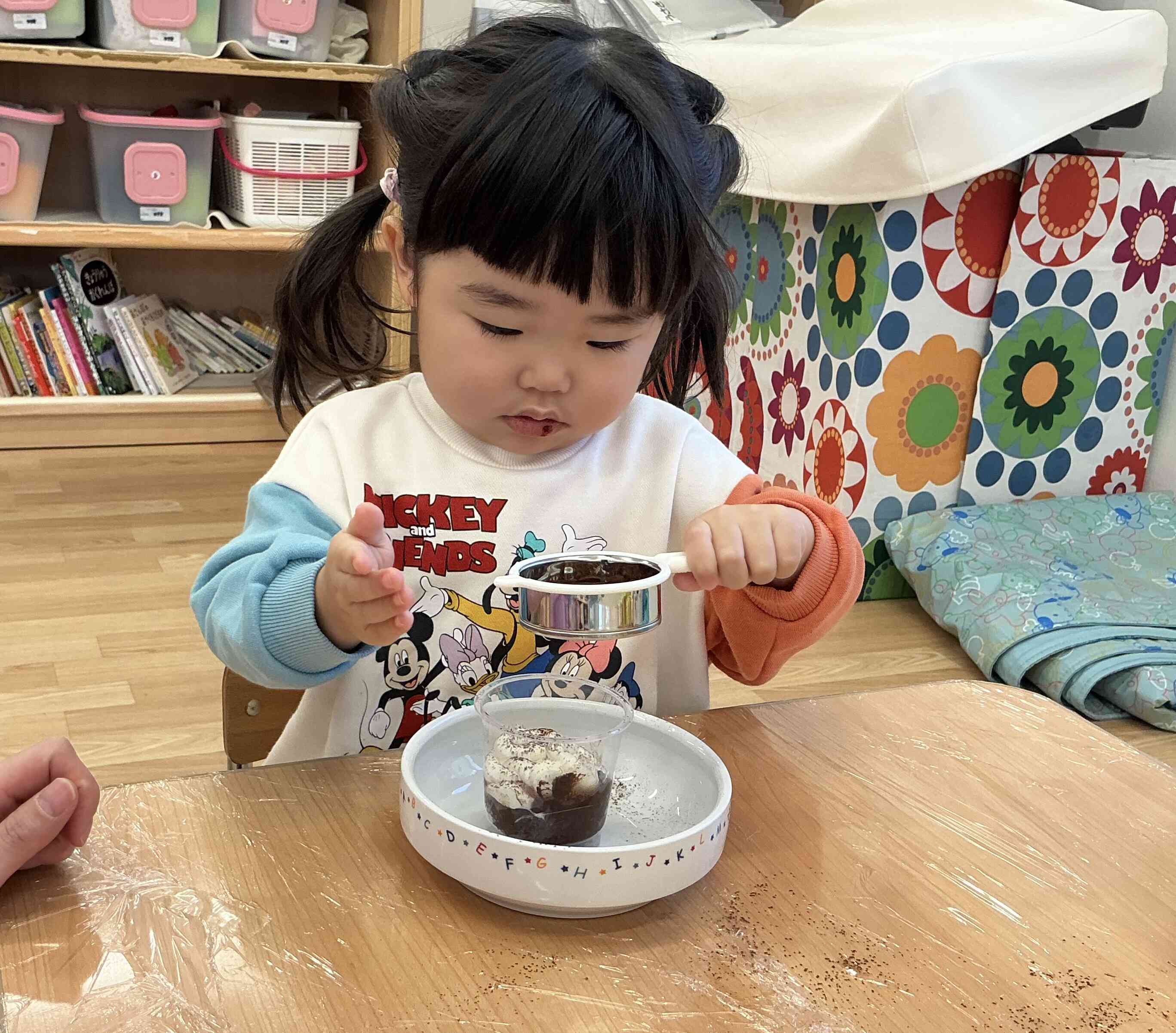 ココアをトントントン!