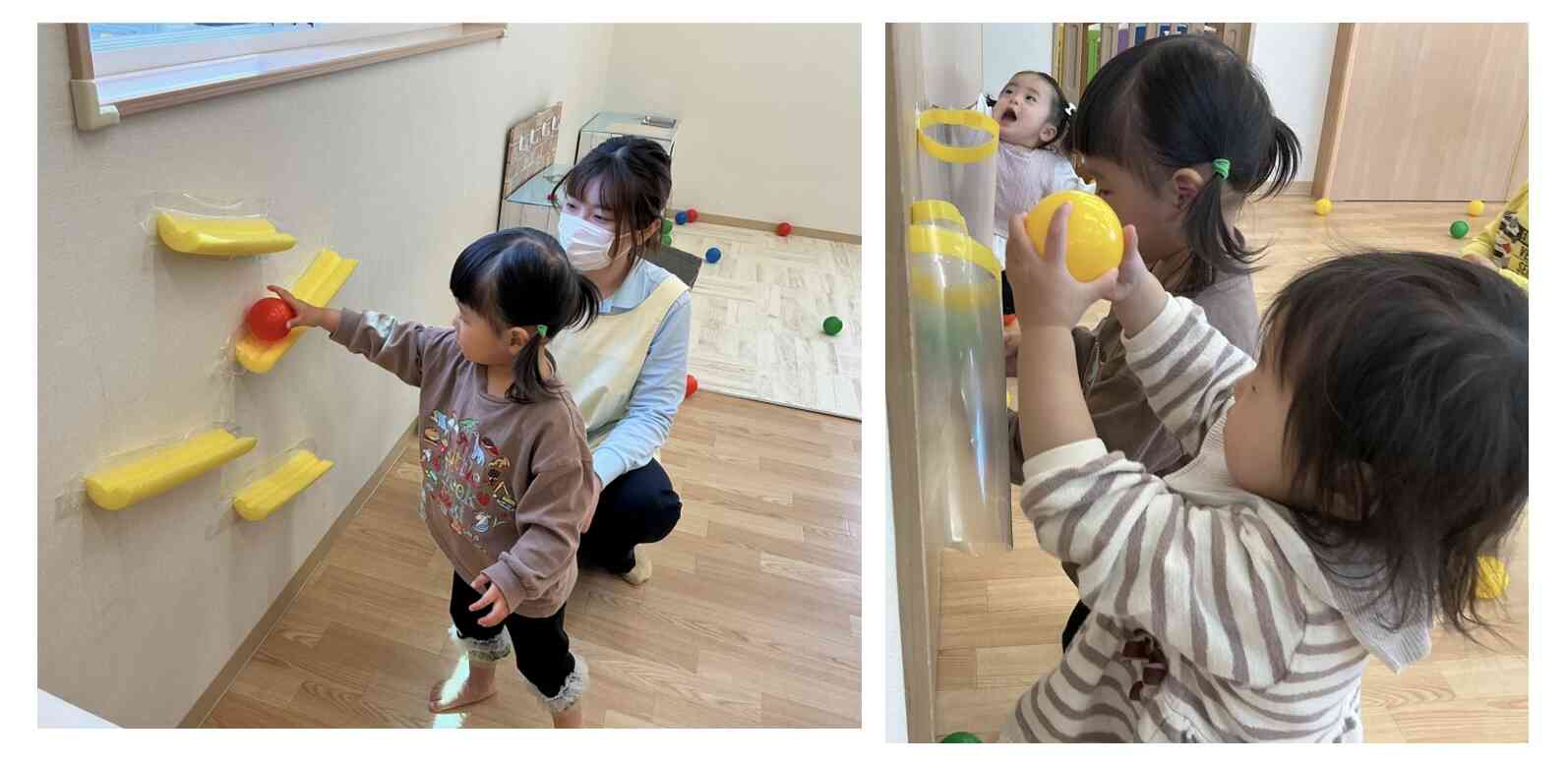ボール遊びをしよう(1.2歳児)