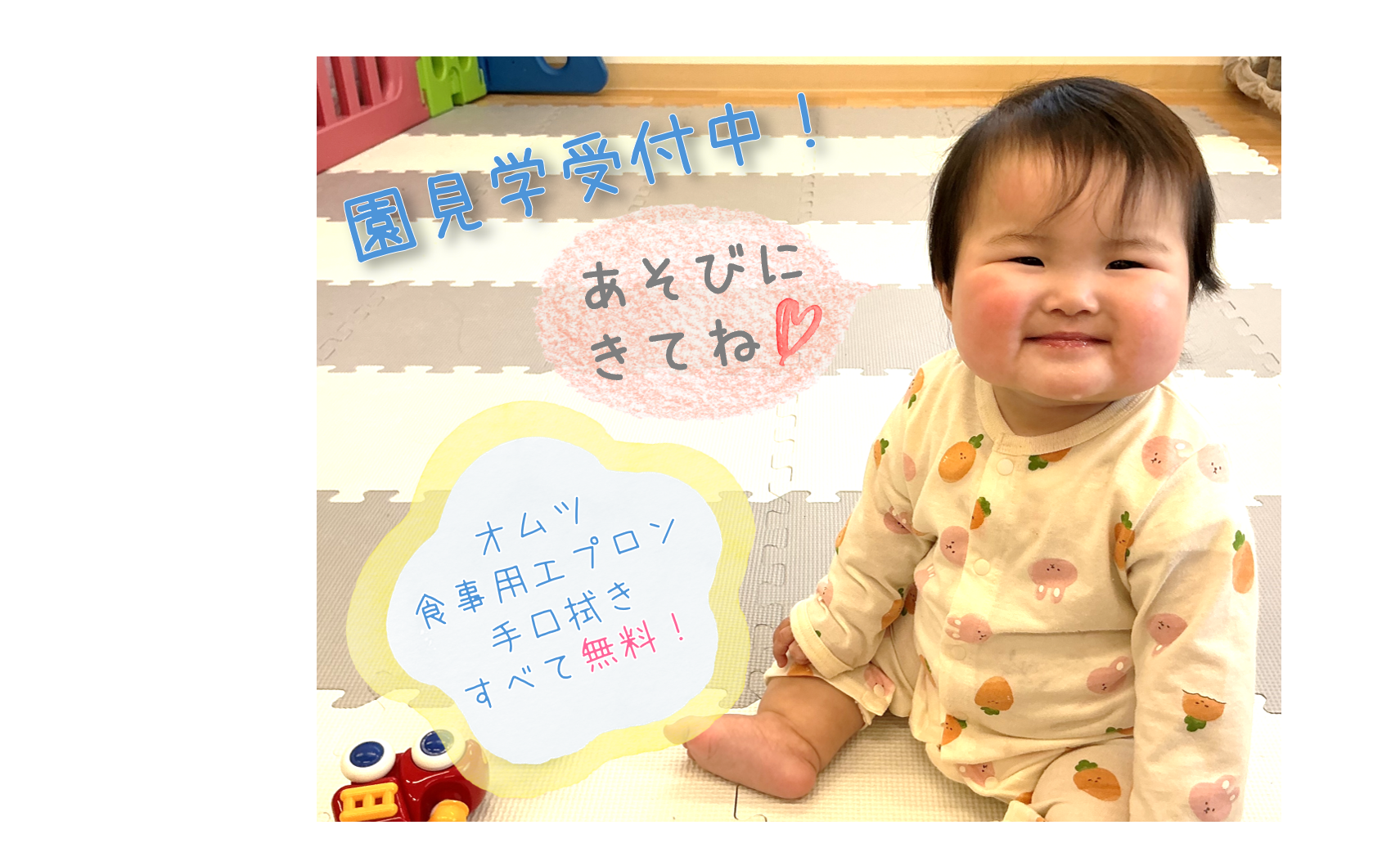 園の様子を直接ご覧になってください!