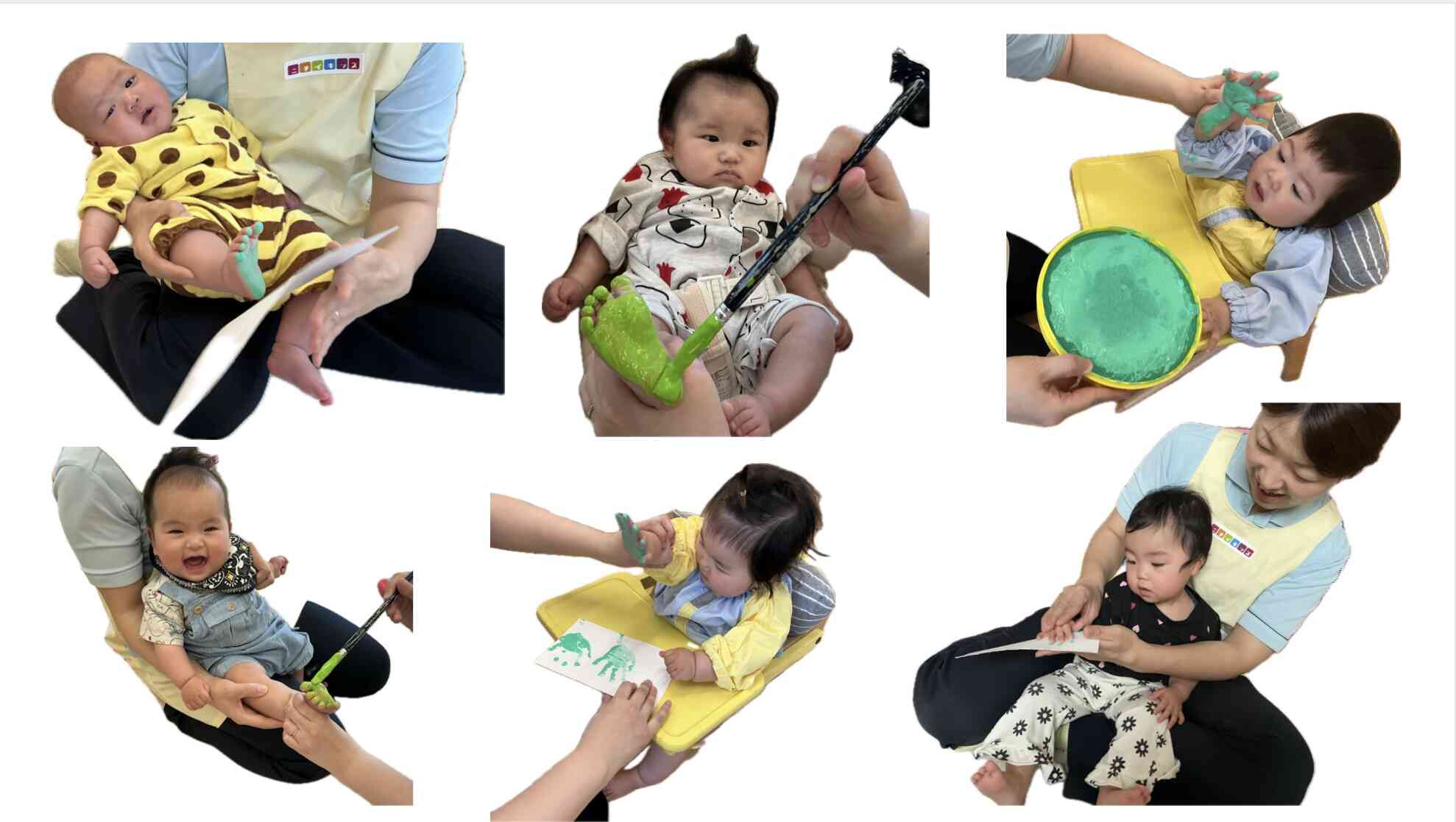 5月の製作をしたよ♪ひよこ組（０歳児）