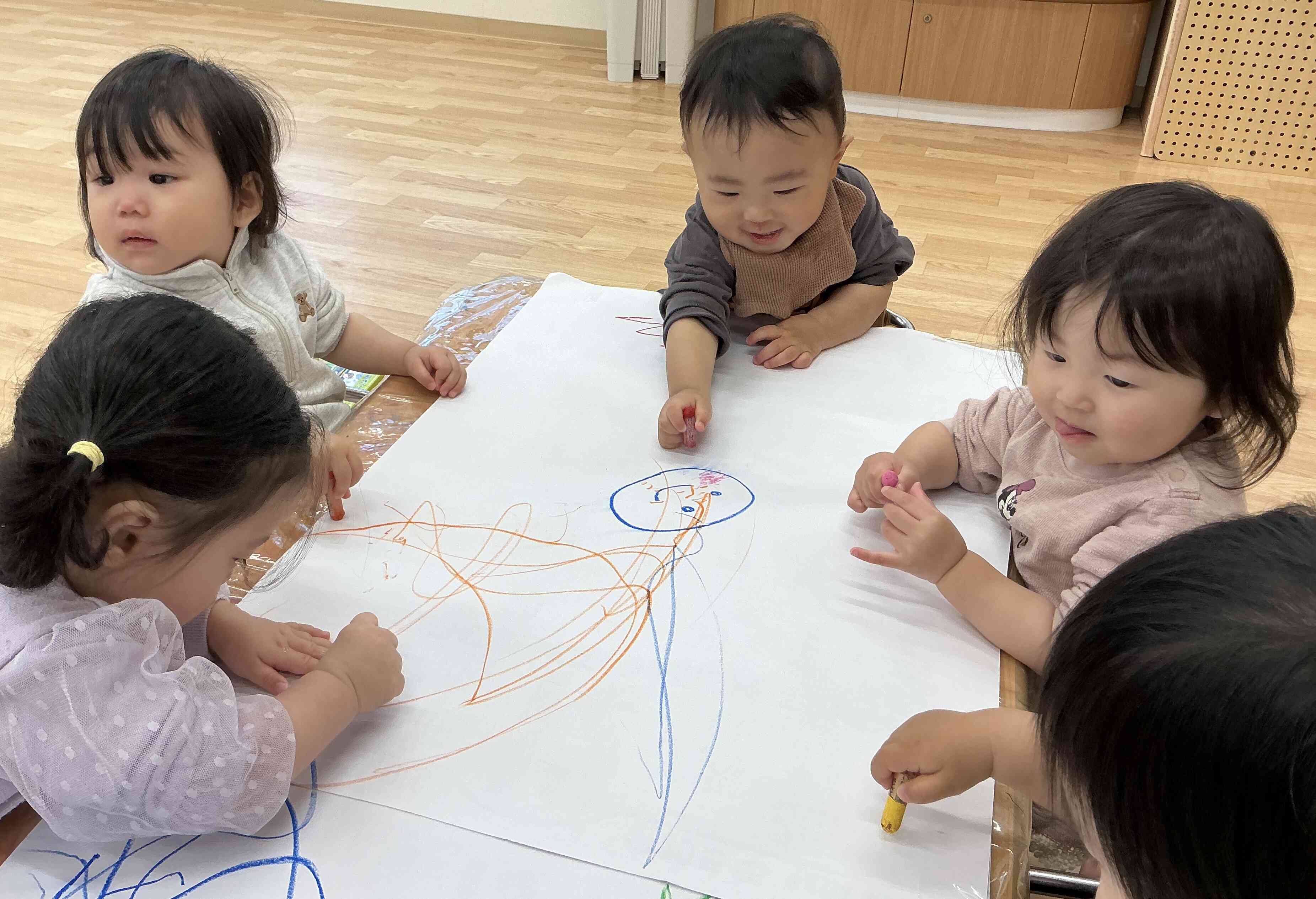あひる組の活動の様子（1歳児クラス）
