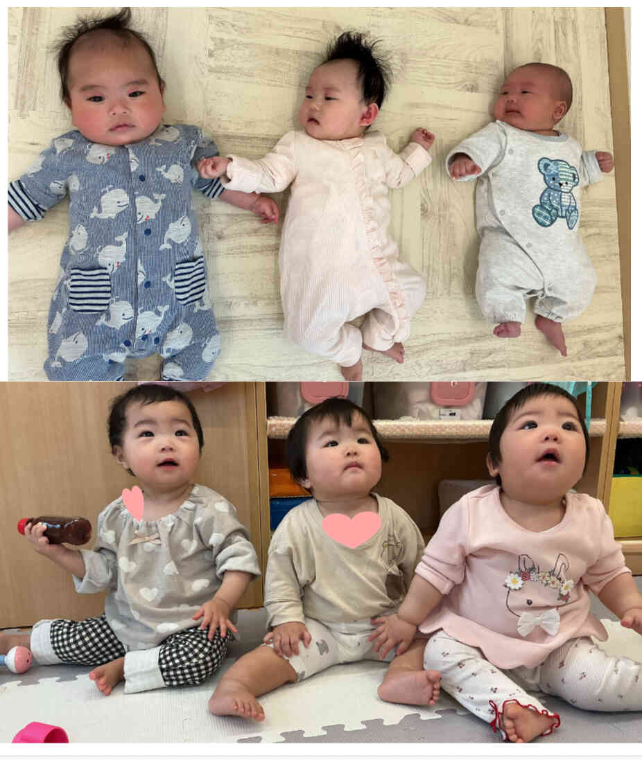 いろんな月齢のお友だち