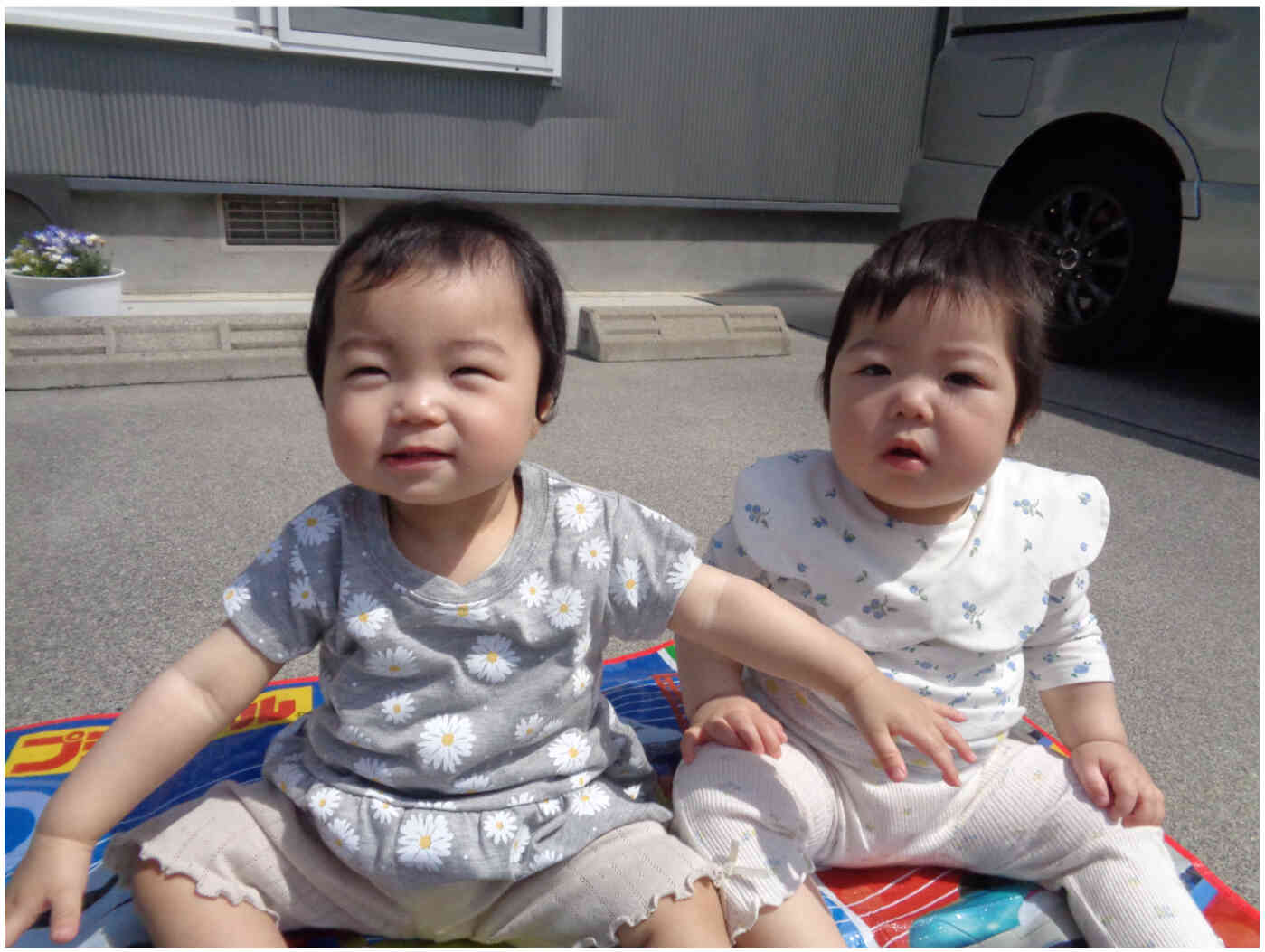 太陽の下でにっこり♪