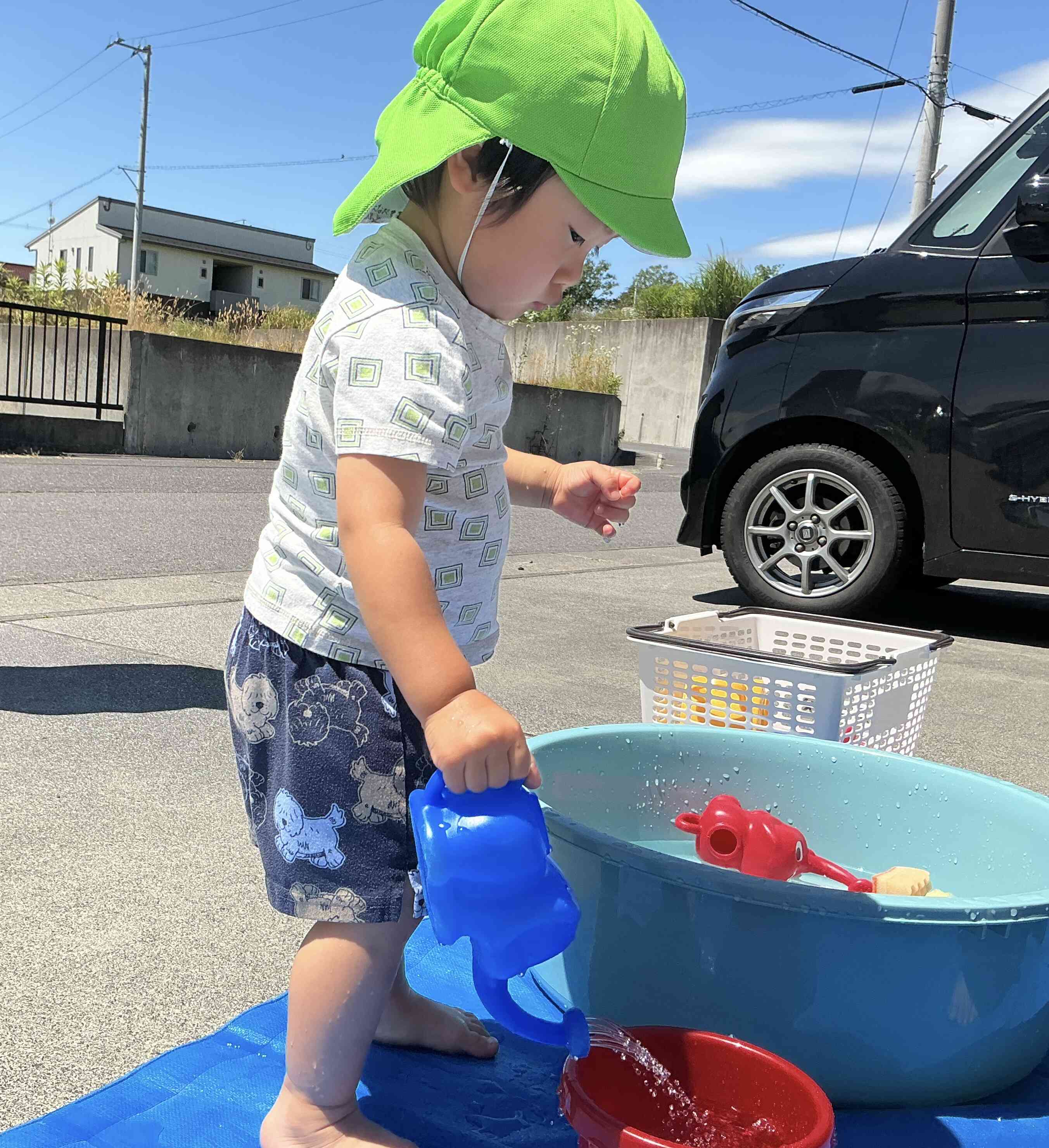 水をバケツにためてみよう！