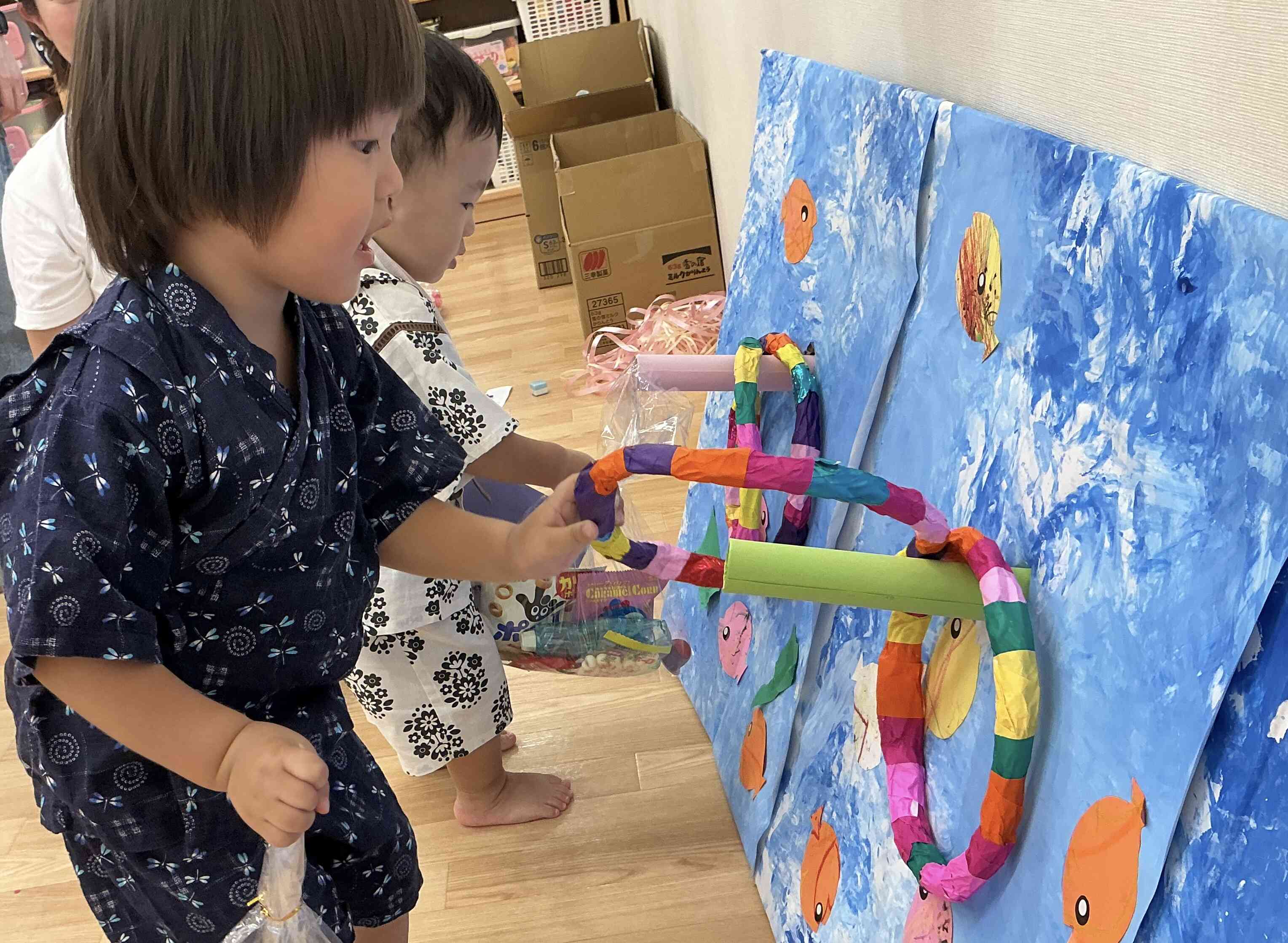 輪投げに挑戦！