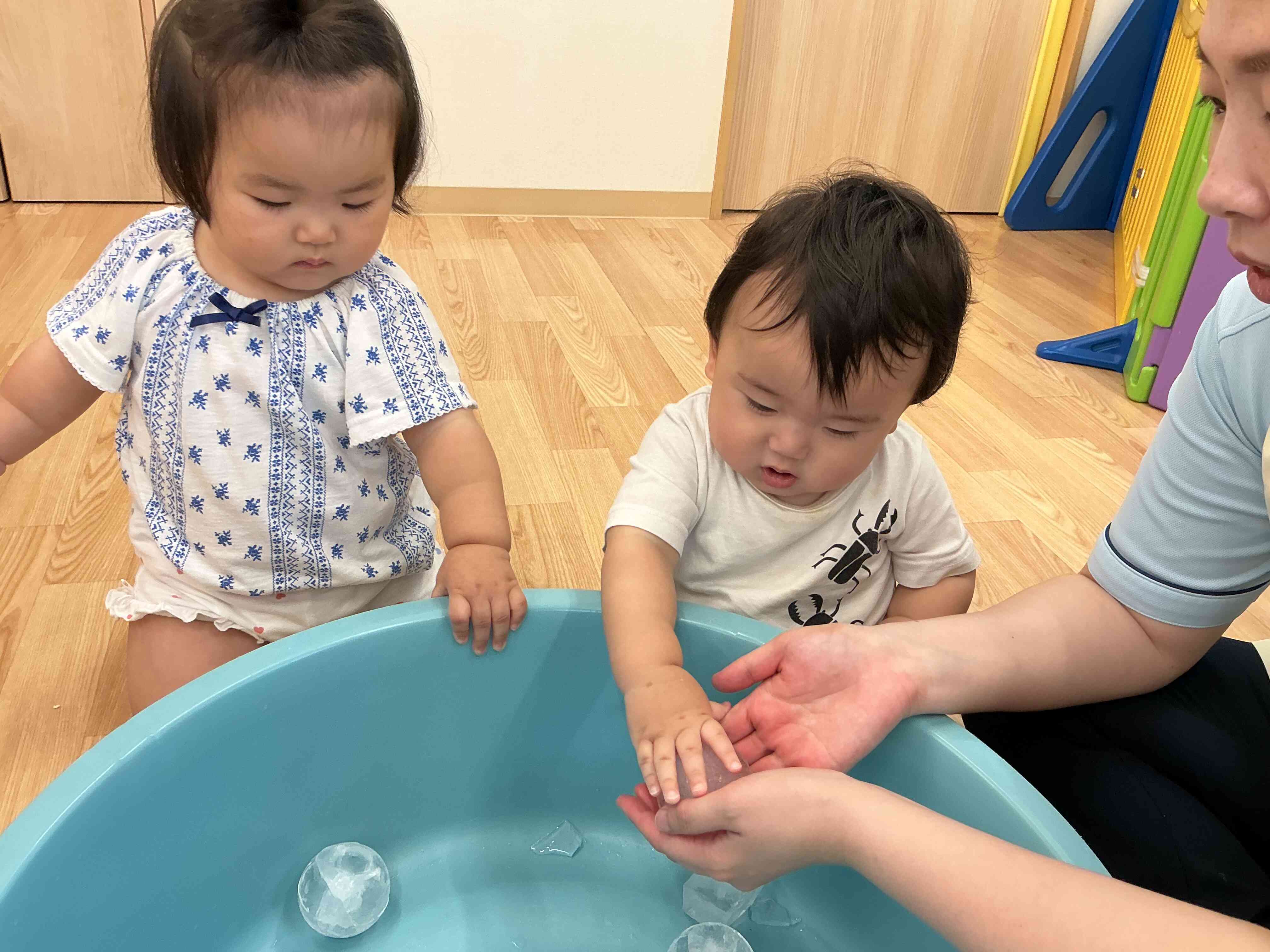 8月のひよこ組（0歳児）さんの遊び⭐︎