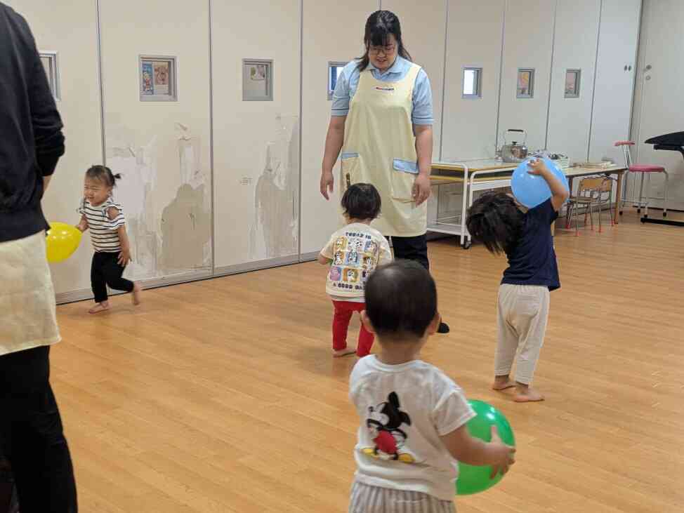 風船遊びも楽しいね！