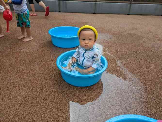 冷たくて気持ちいいね！