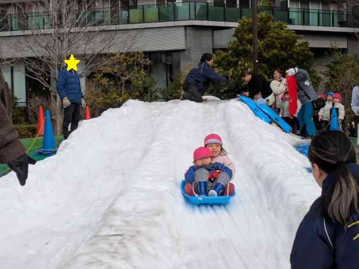 そり滑り。楽しかったよ!