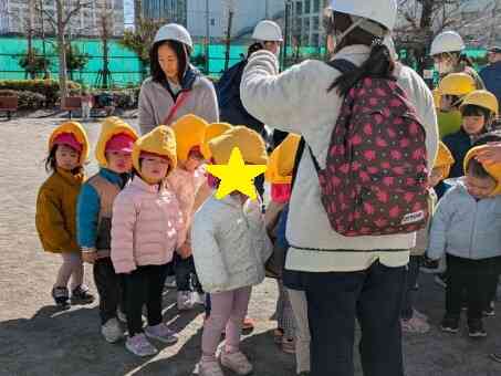 消防署立ち合い避難訓練