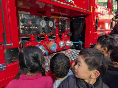 消防車かっこいいね！