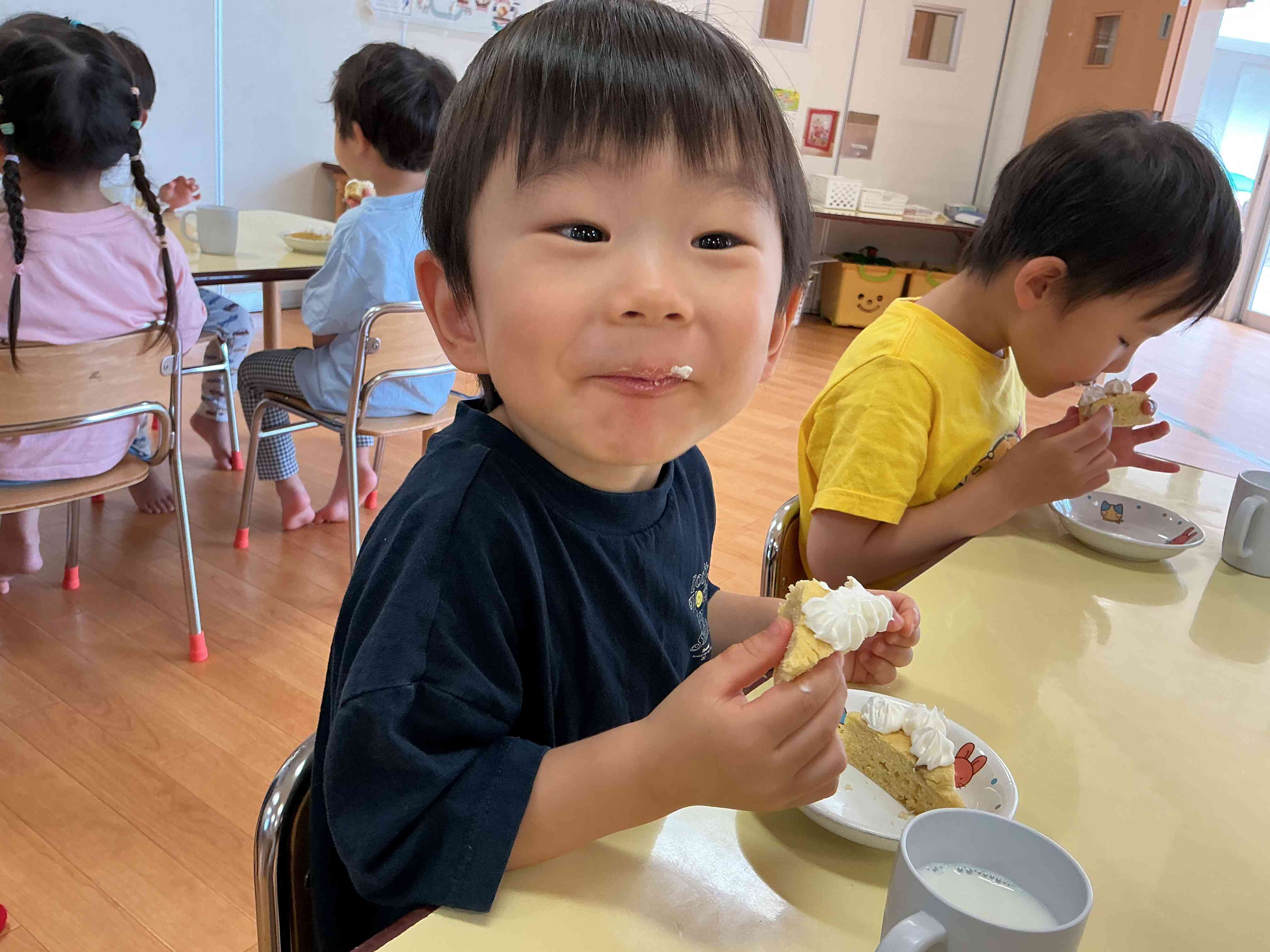 みんなで食べると美味しいね！