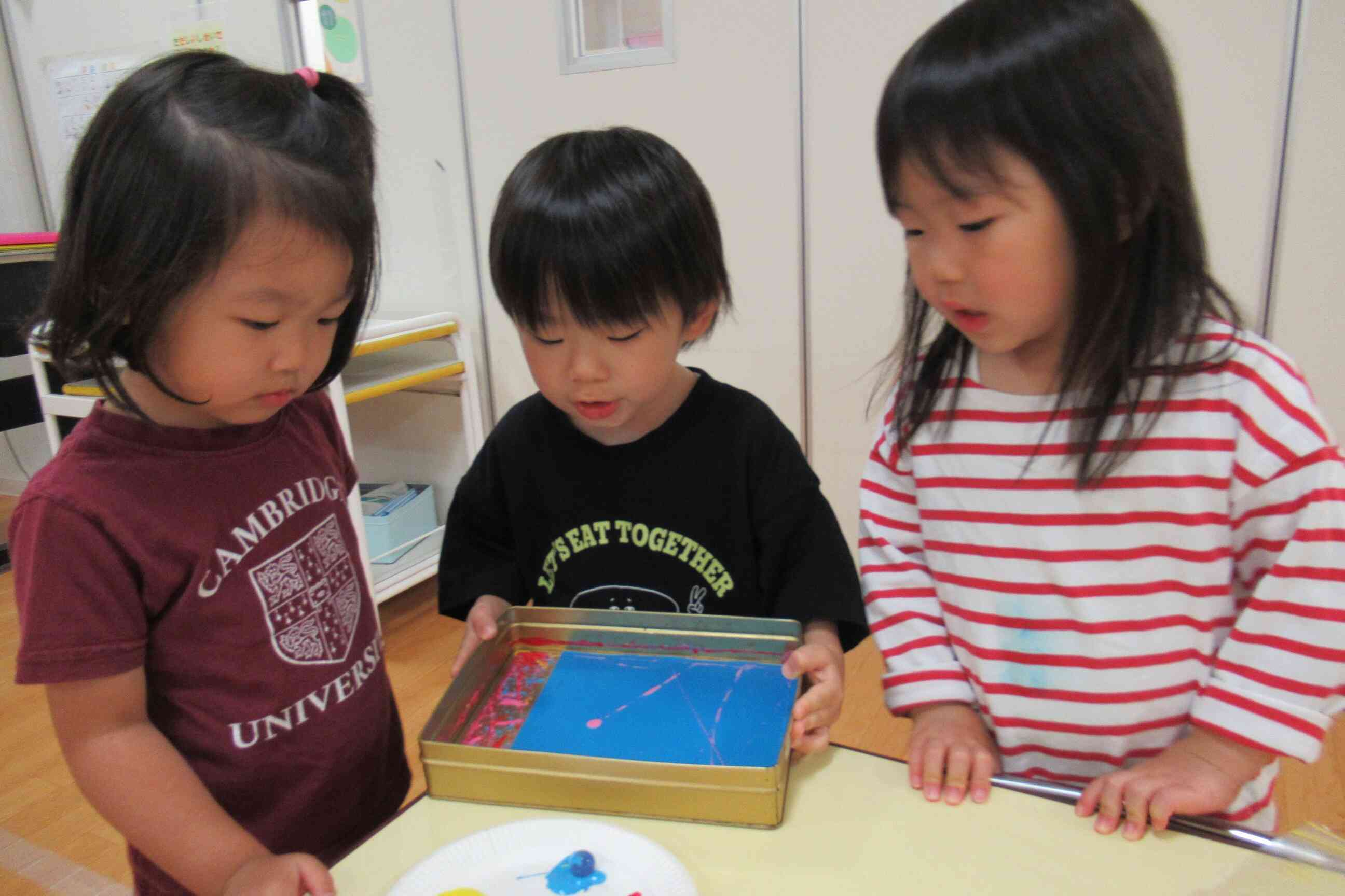 七夕に向けて製作をしました!(3歳児)