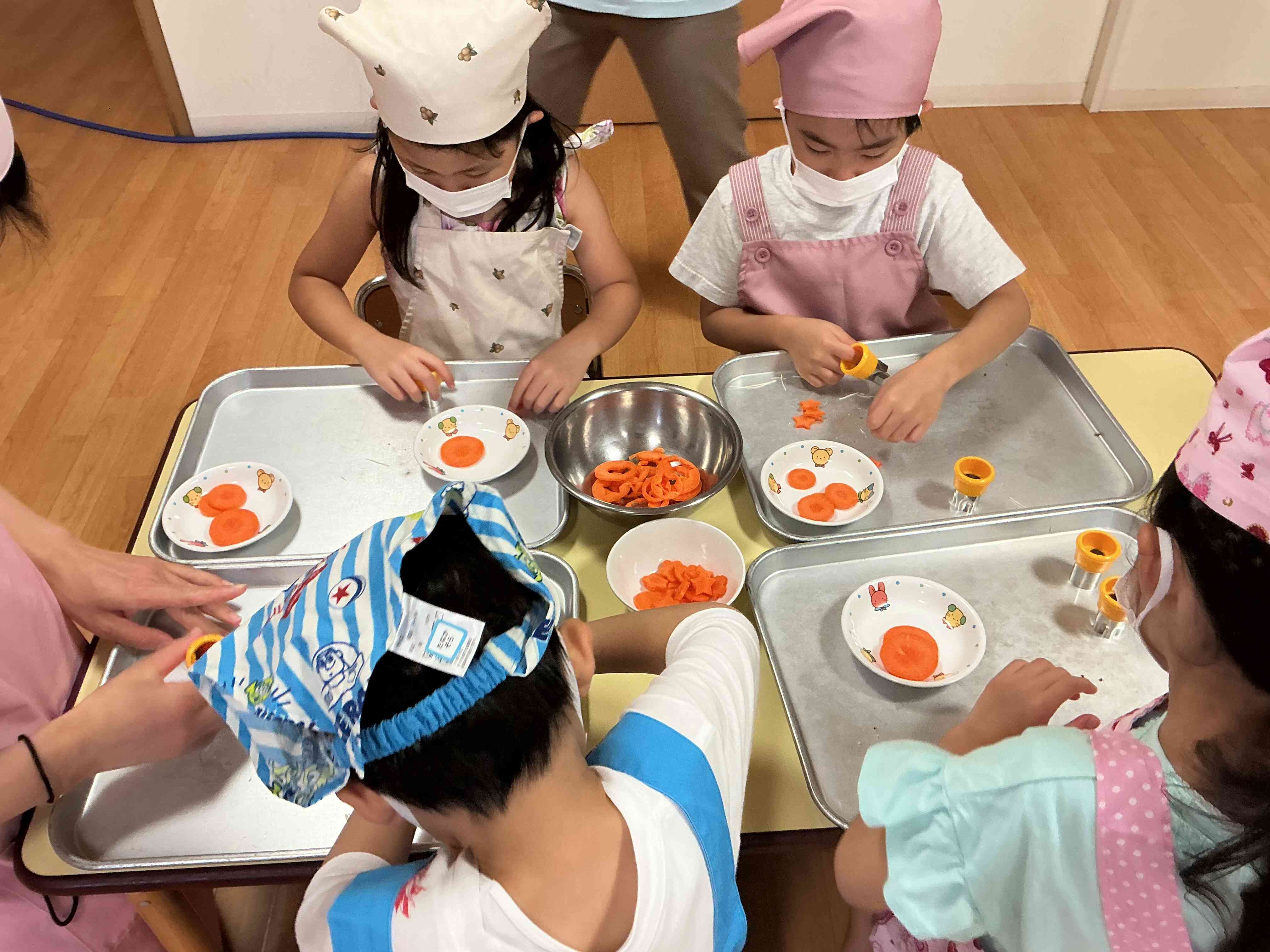 にんじんの型抜き