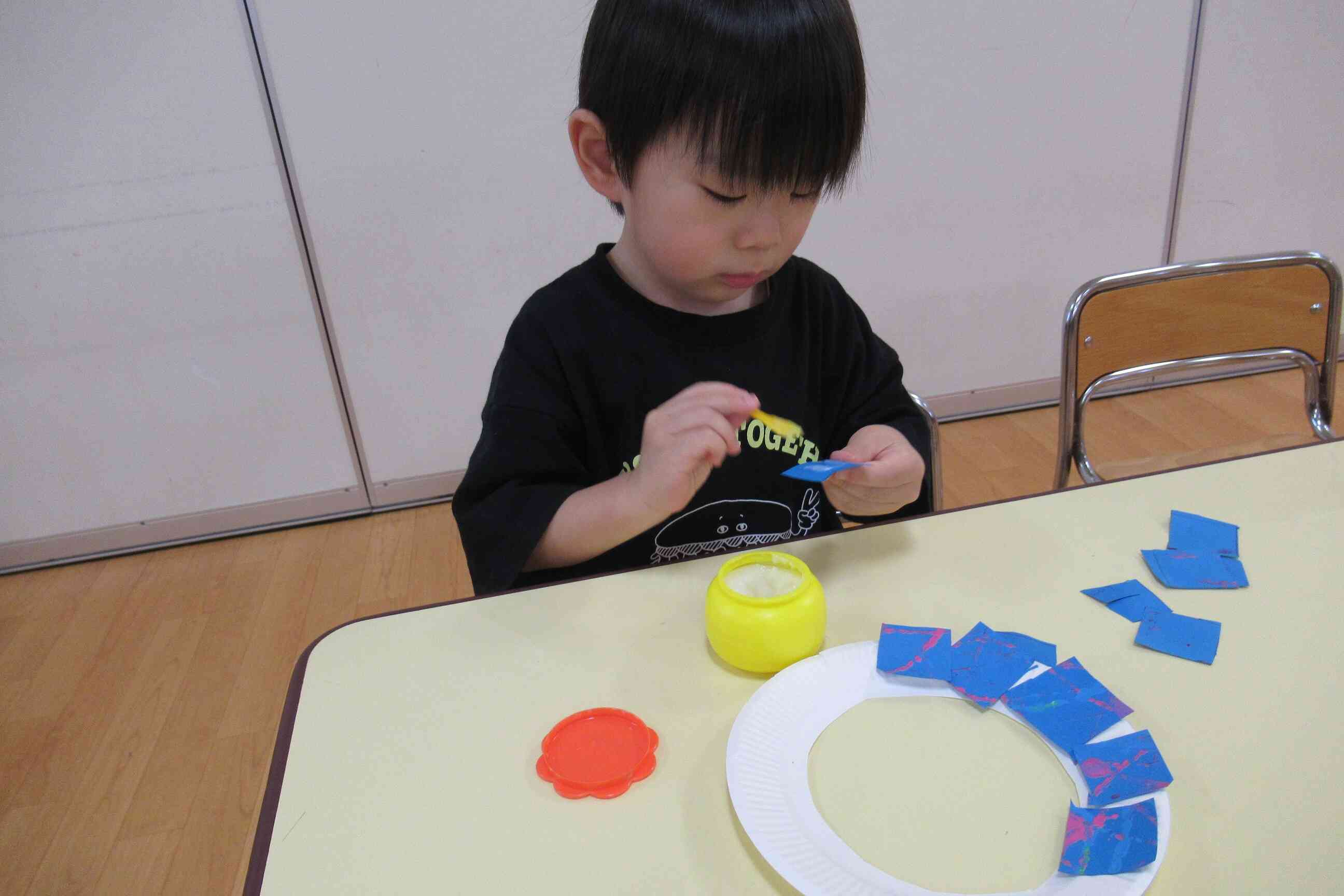 のりを付ける量も、加減できるようになりました!