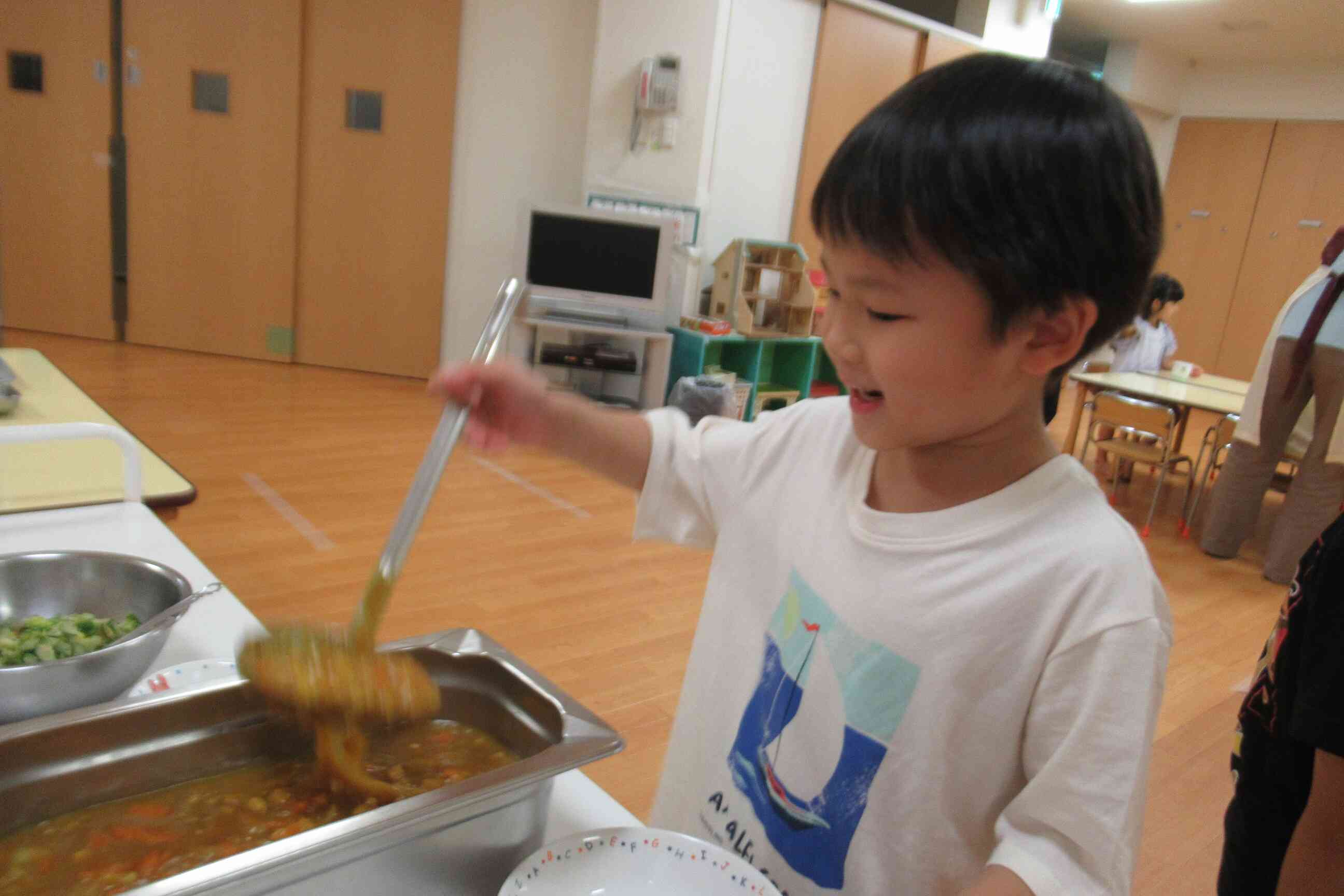 パジャマパーティーをしたよ！～特別な夕食編～