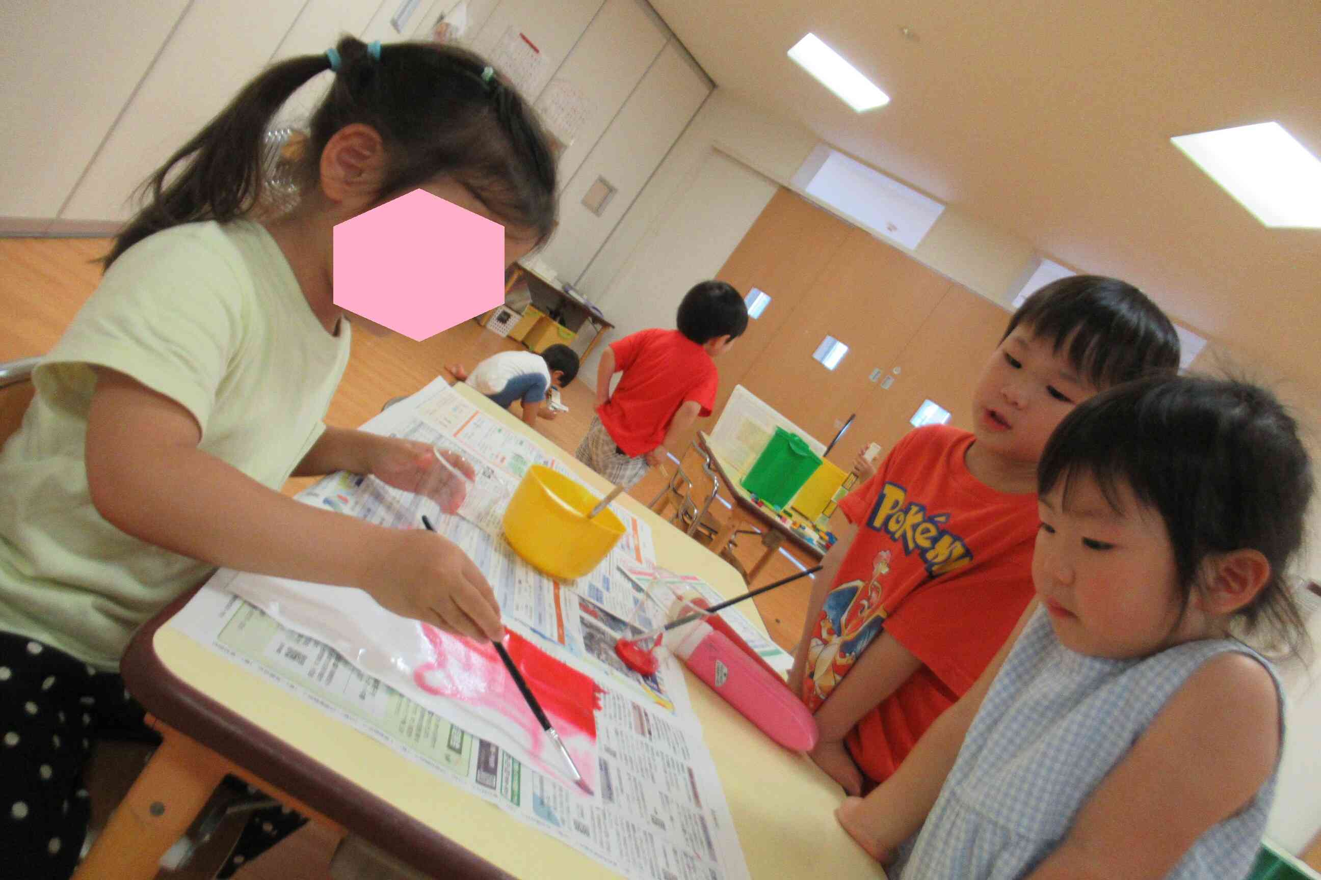 絵の具が広がる～！