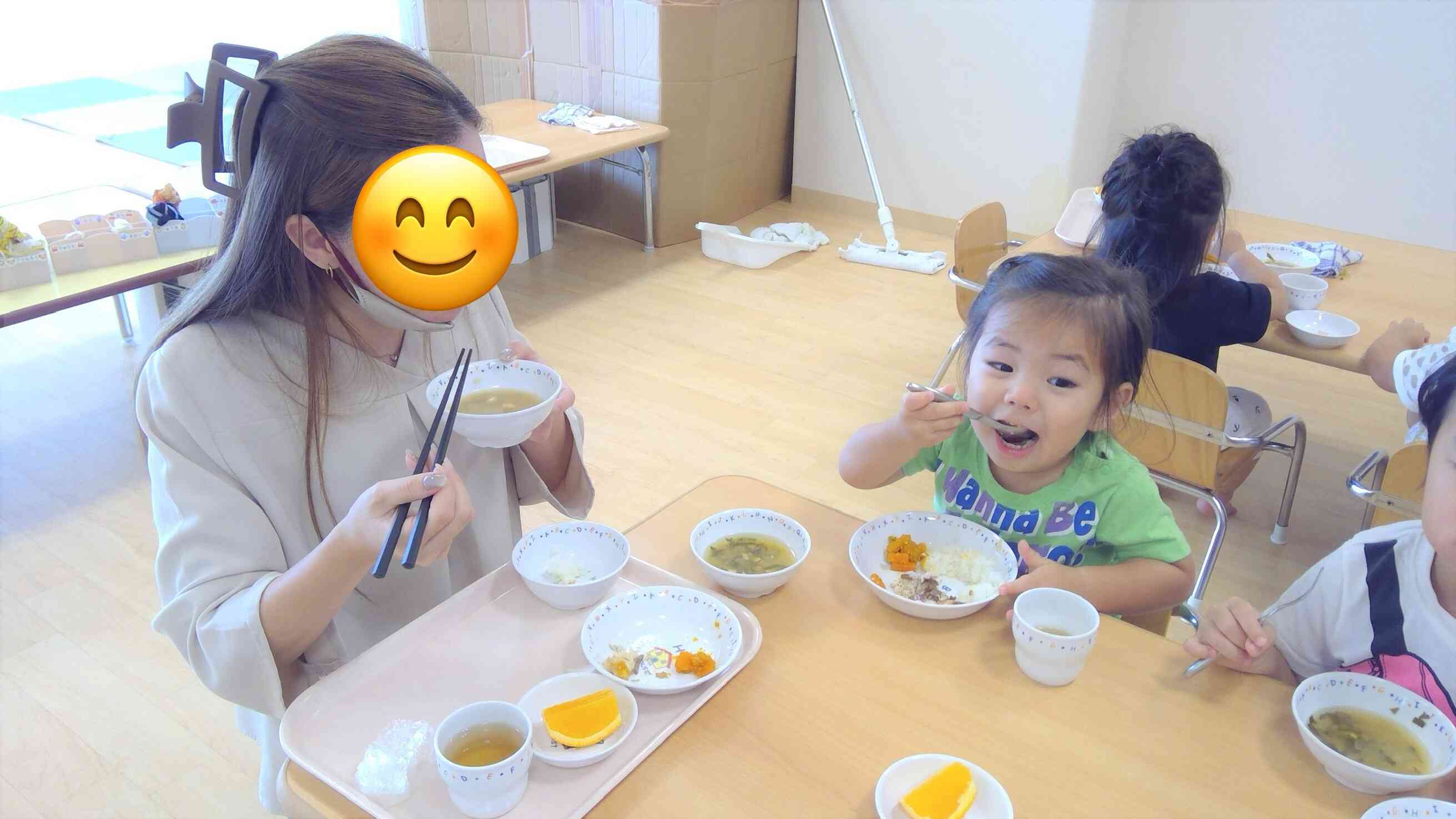 大きなお口でー♪