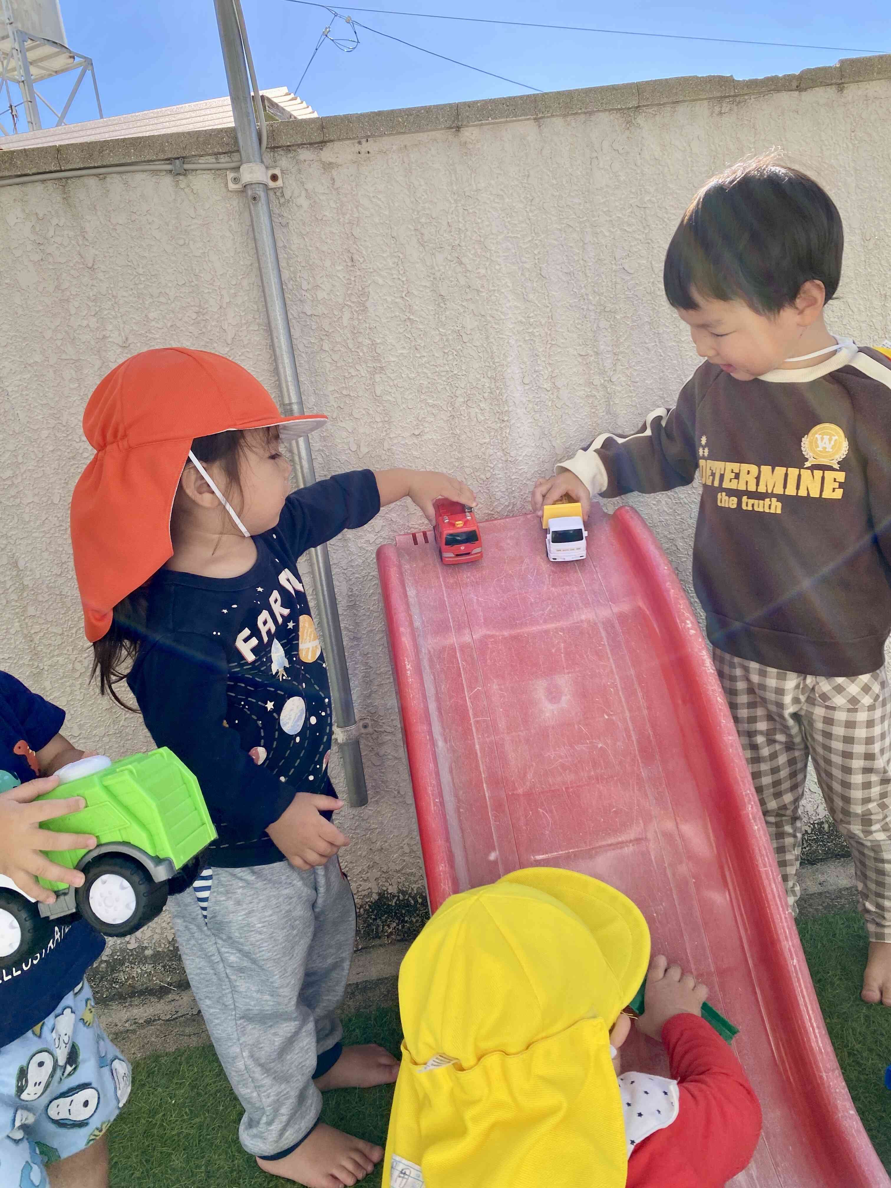 坂道、びゅーん