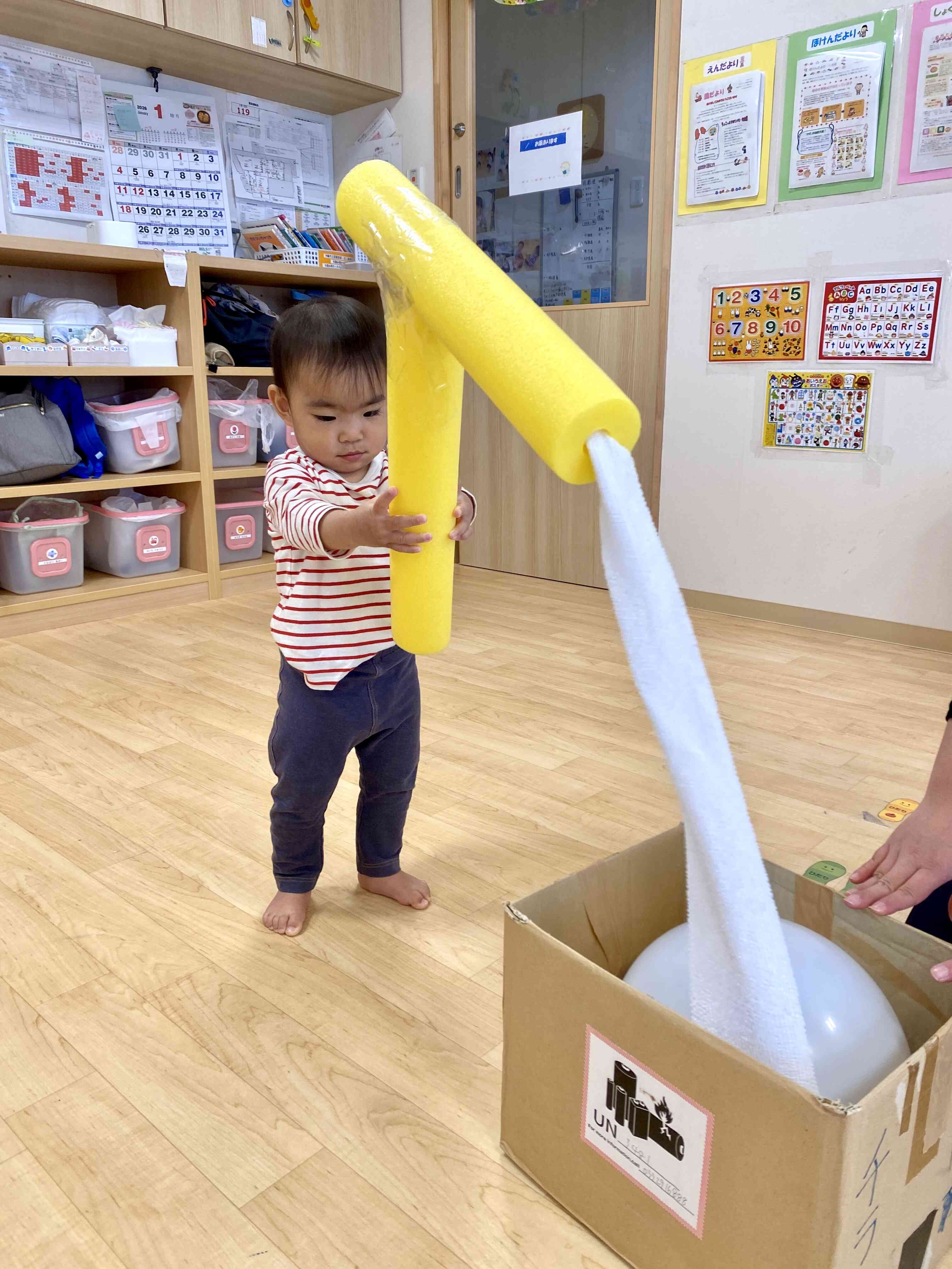 餅つき体験ごっこ
