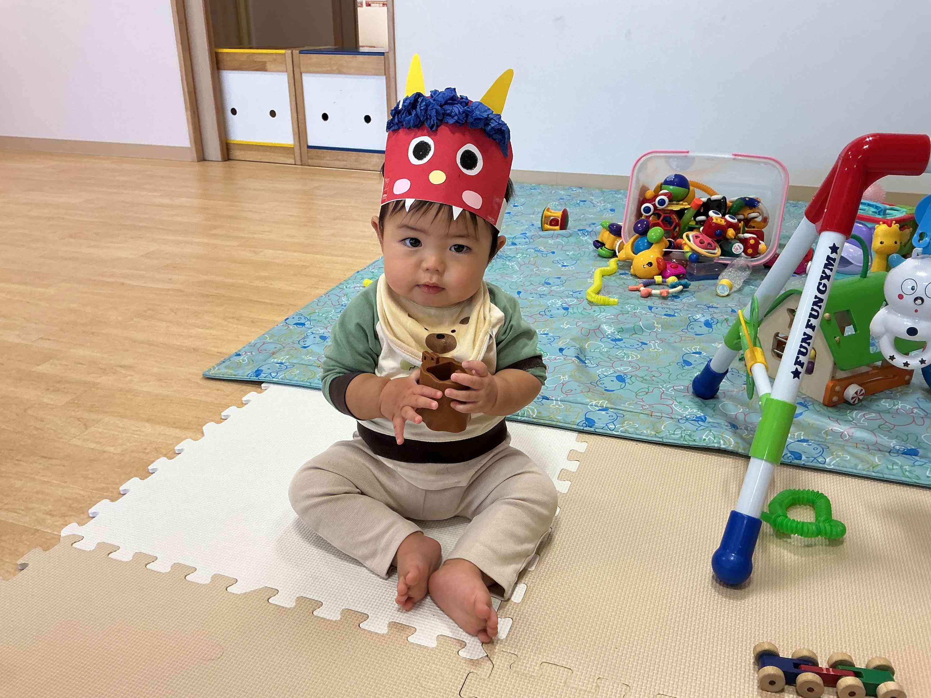 0才クラスの節分