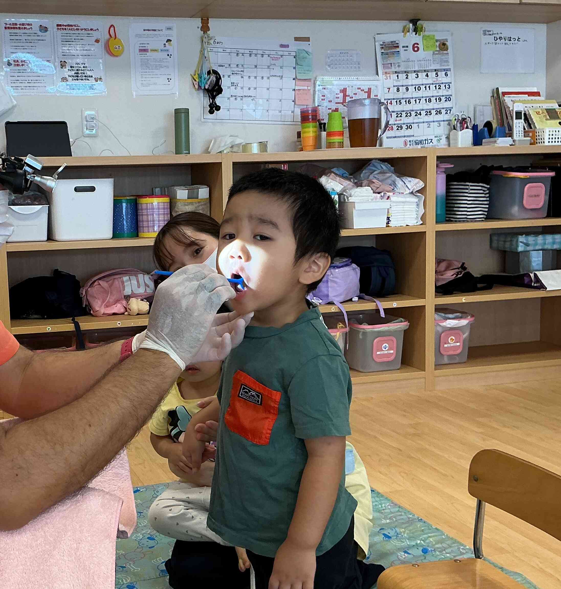 歯科健診の様子