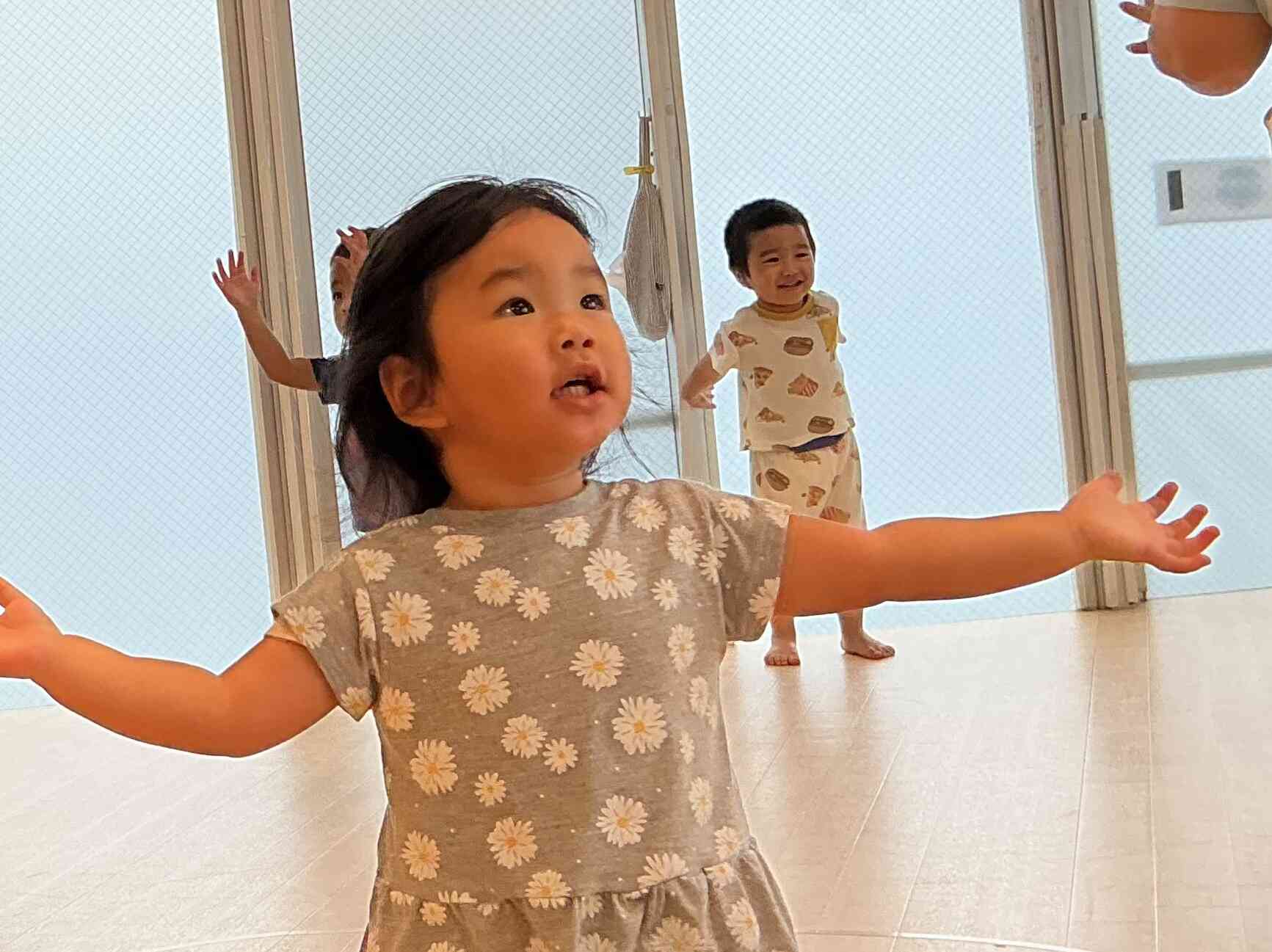 2歳児の保育参加の様子
