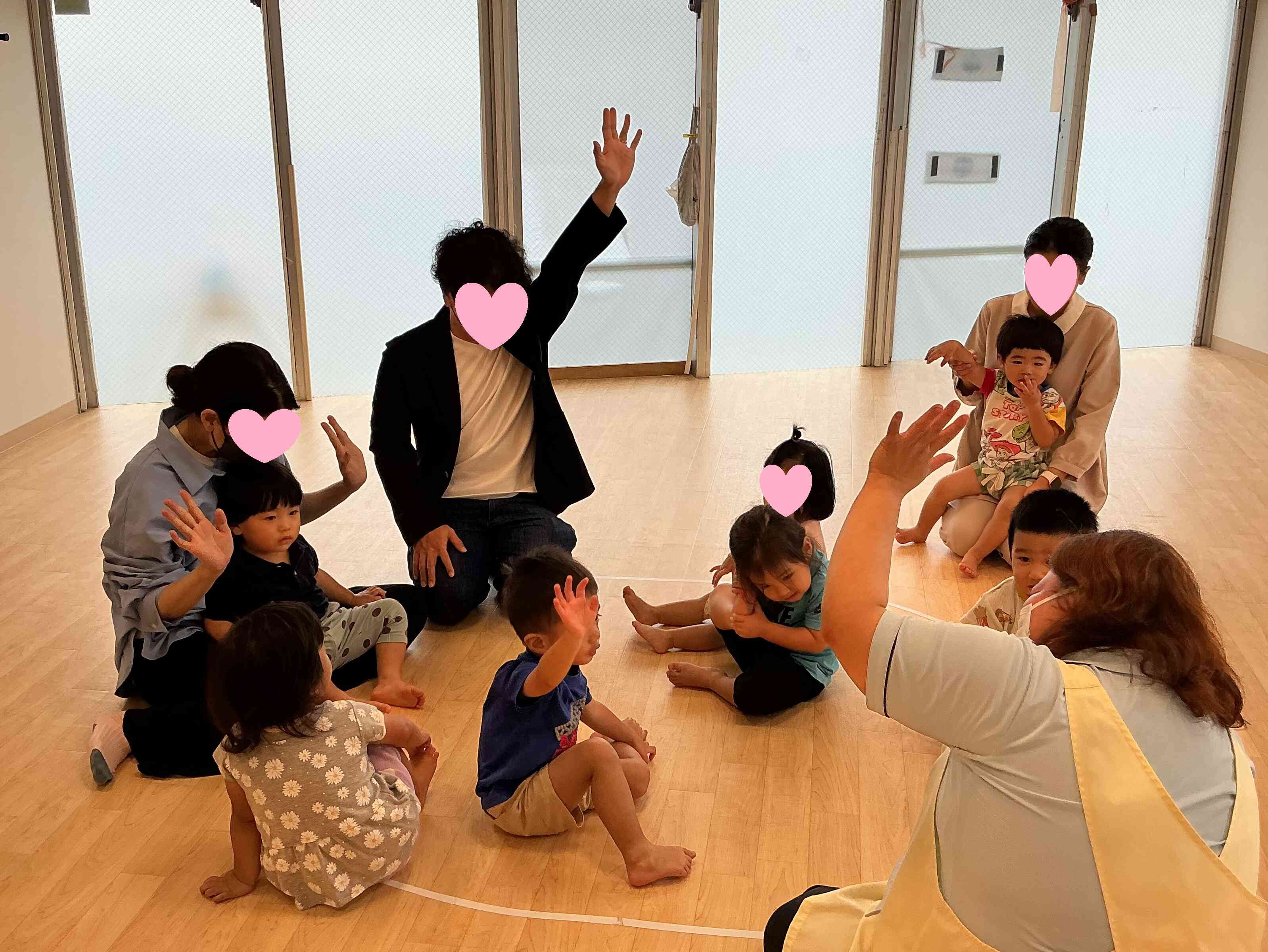 はーい!みんなで元気いっぱいお返事できたよ♪