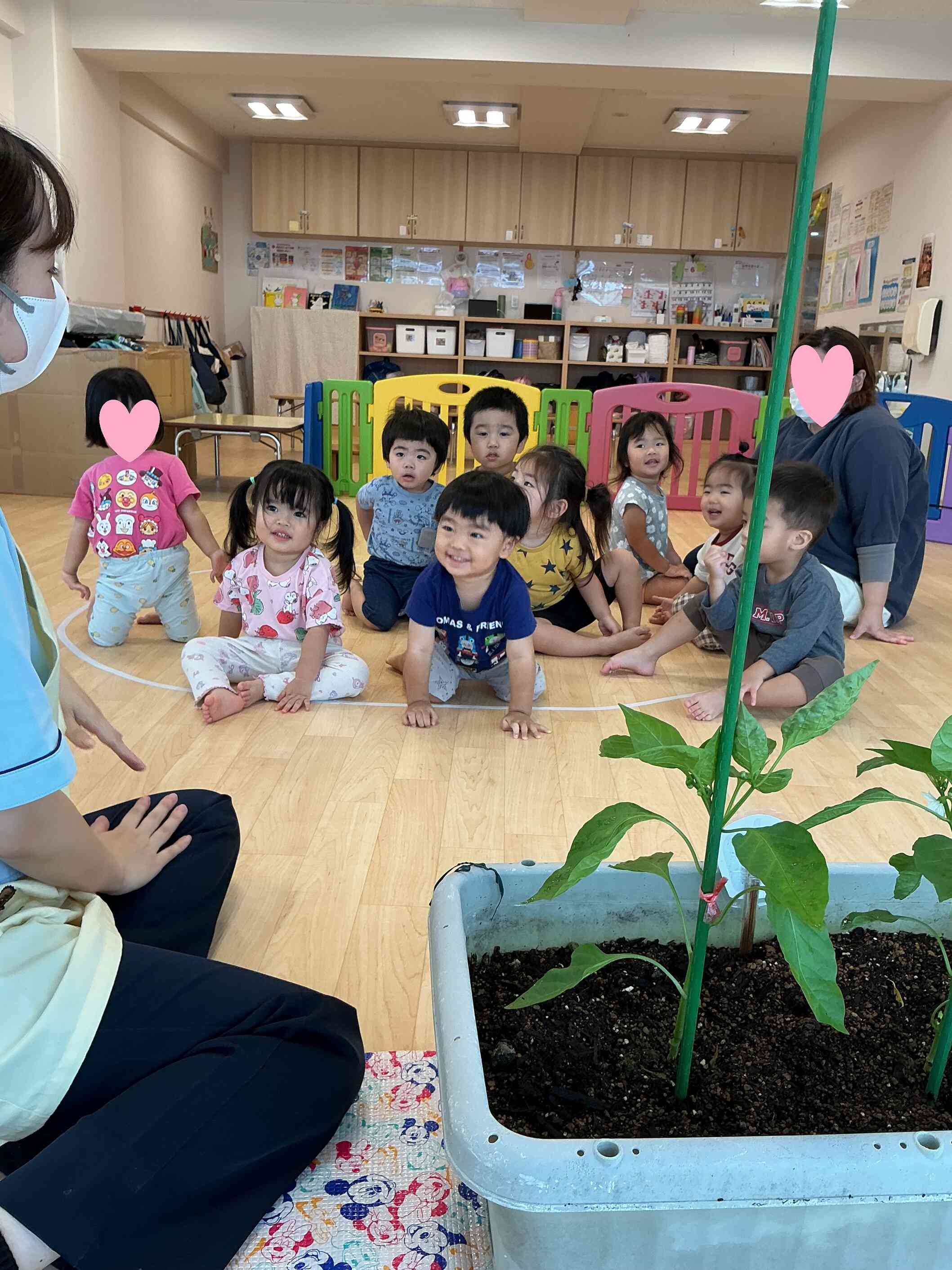 先生からのお約束を聞いて、観察スタート！