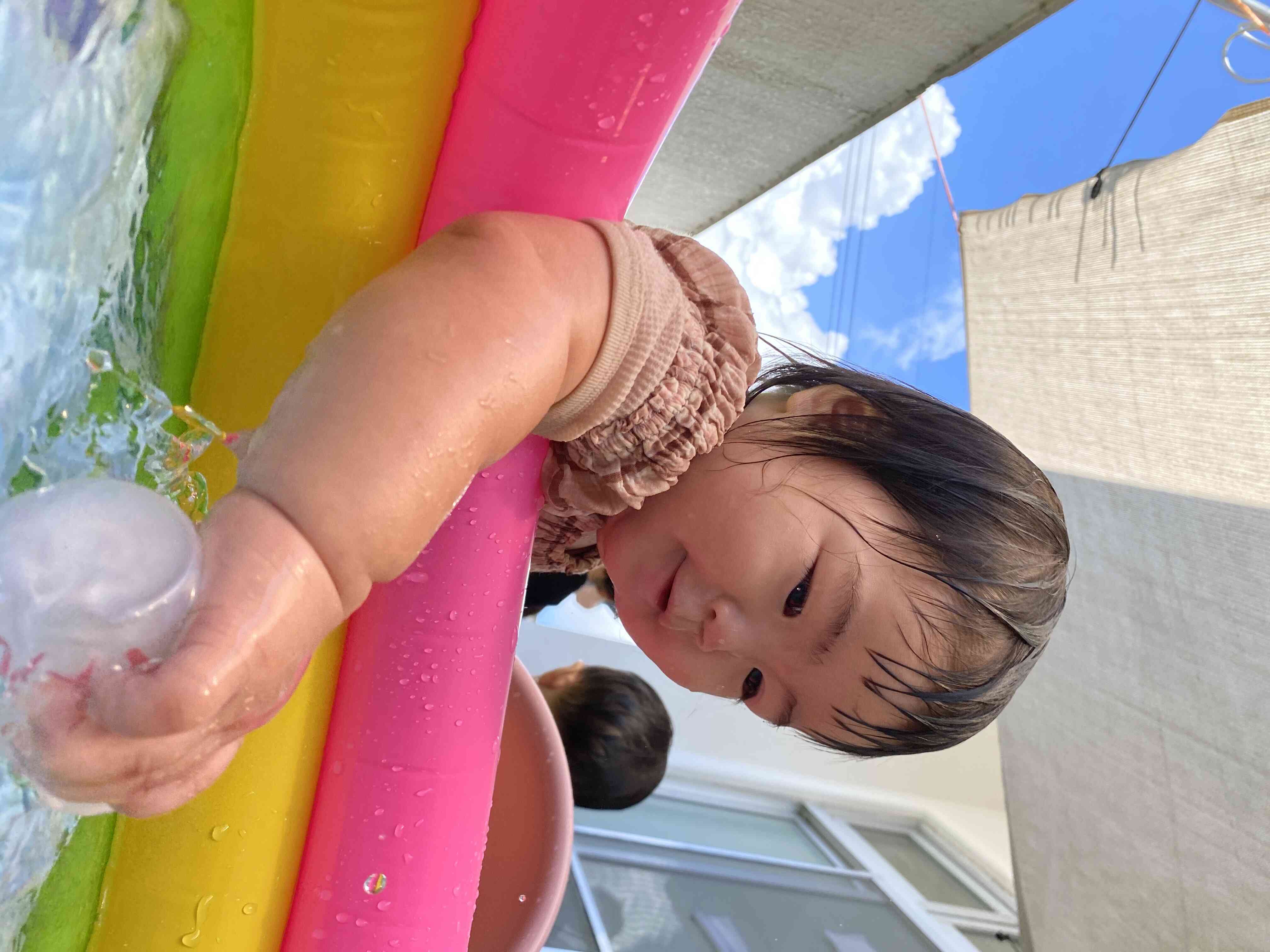 ひよこ組の水遊び！