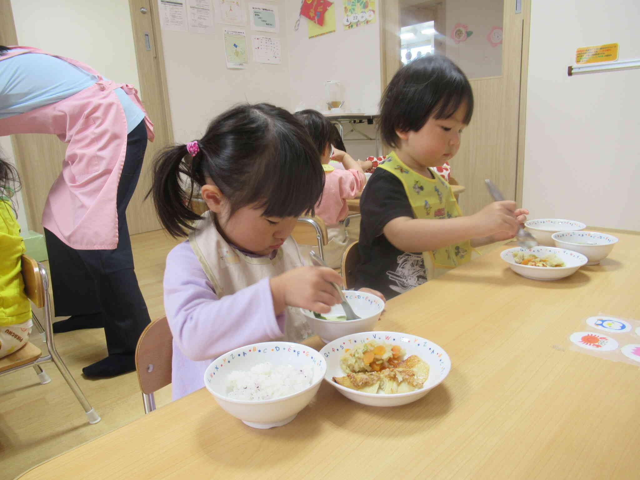 給食の時間でも