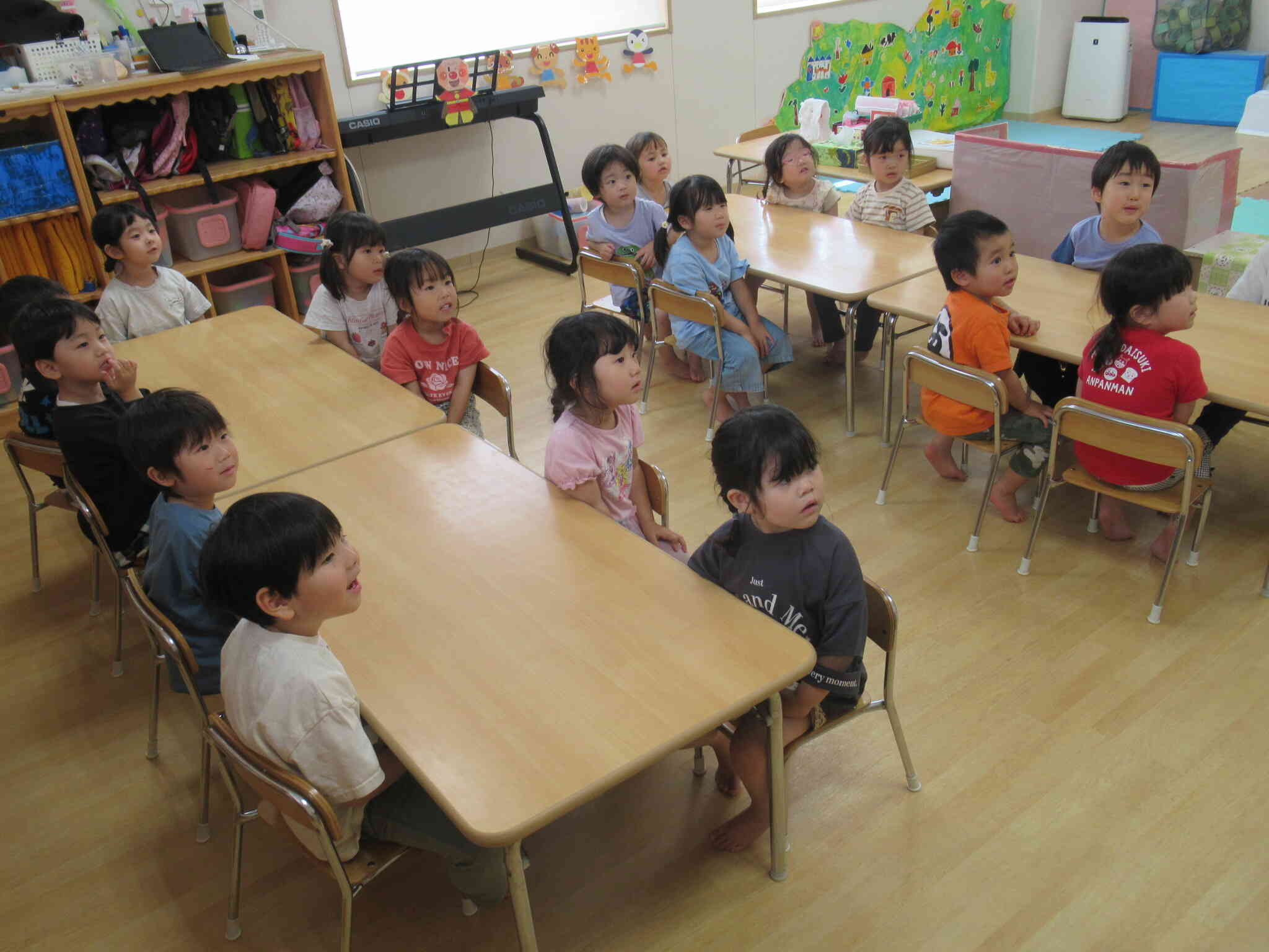食育　3歳児クラス　野菜当てゲーム　スタート！！