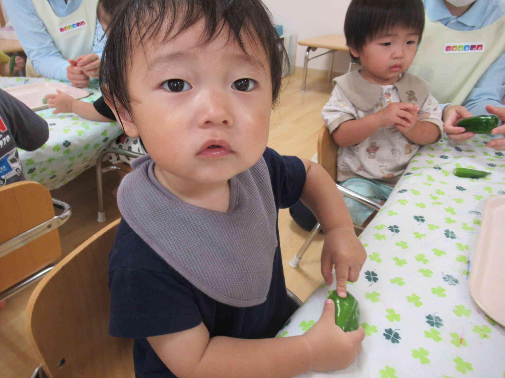 野菜に触れてみよう！