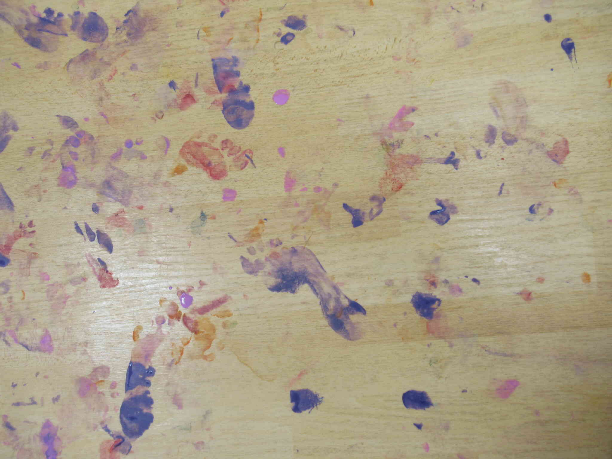 思いっきり、絵の具遊び★