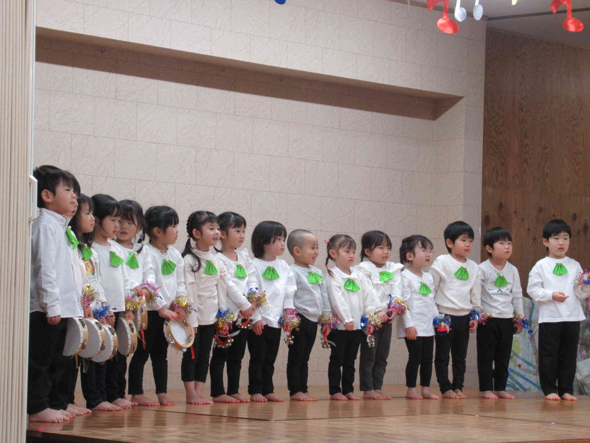 発表会頑張りました！りす組（３歳児）