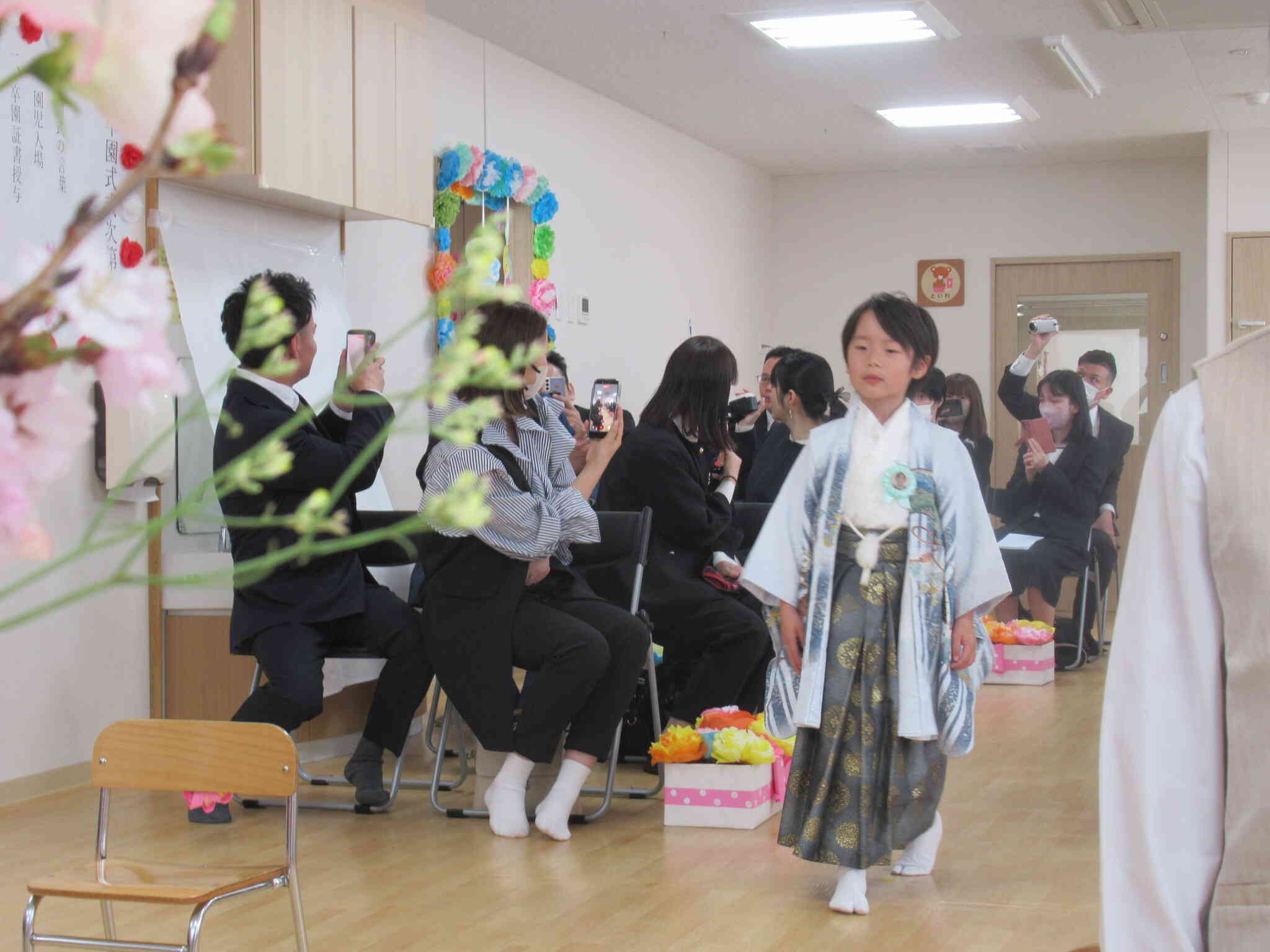 緊張した面持ちでしたが、堂々と入場されていました。