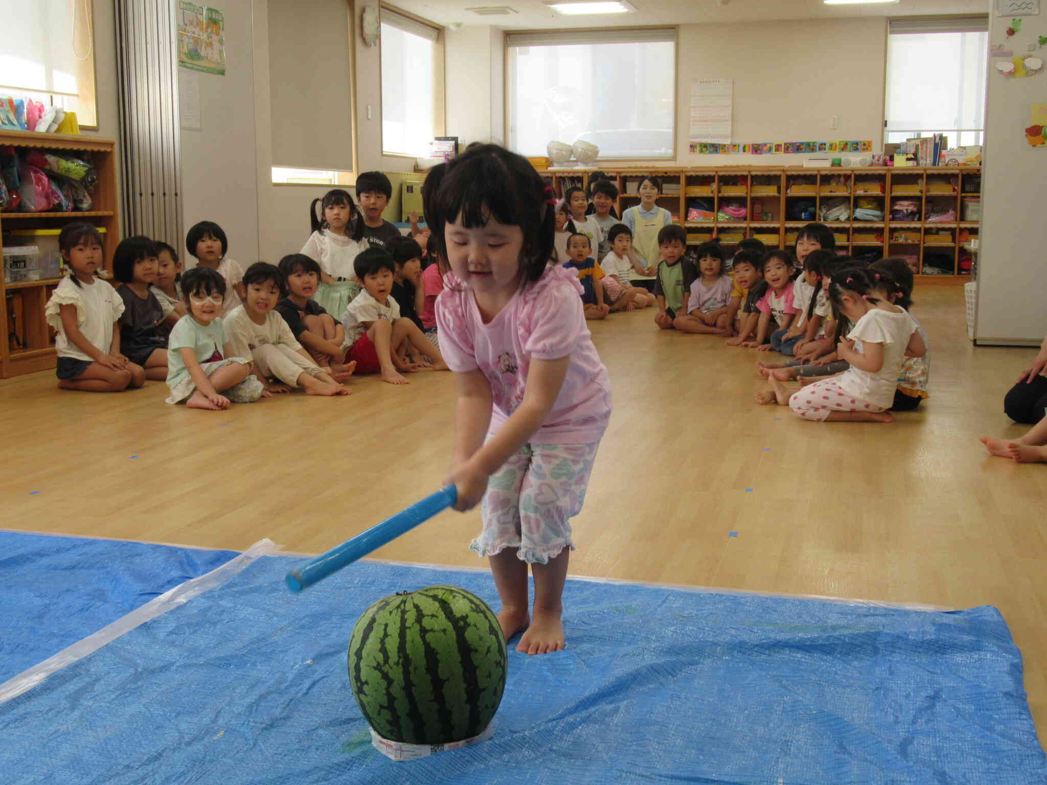 なかなか割れないなぁ～