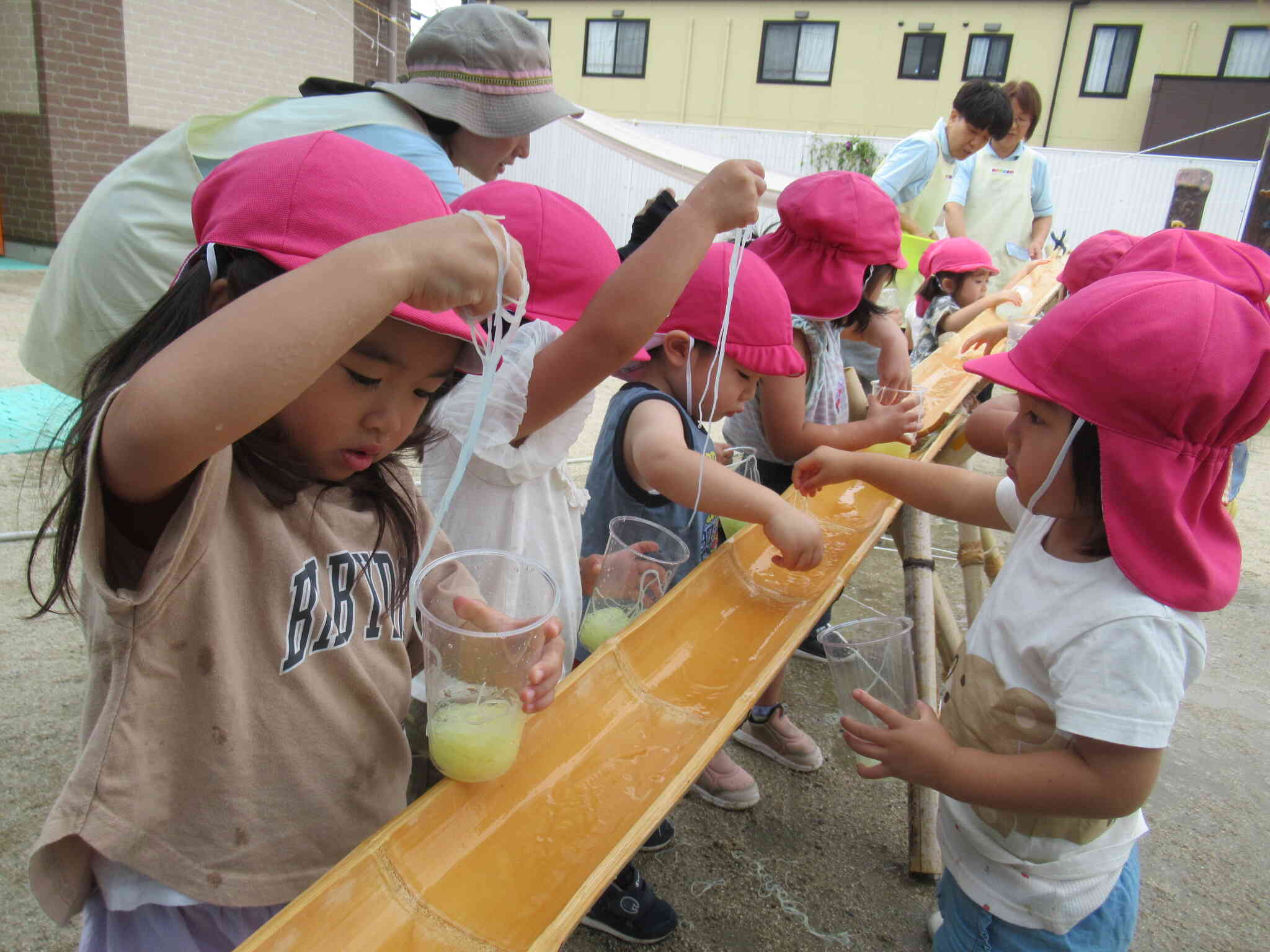 そうめん流しイベント