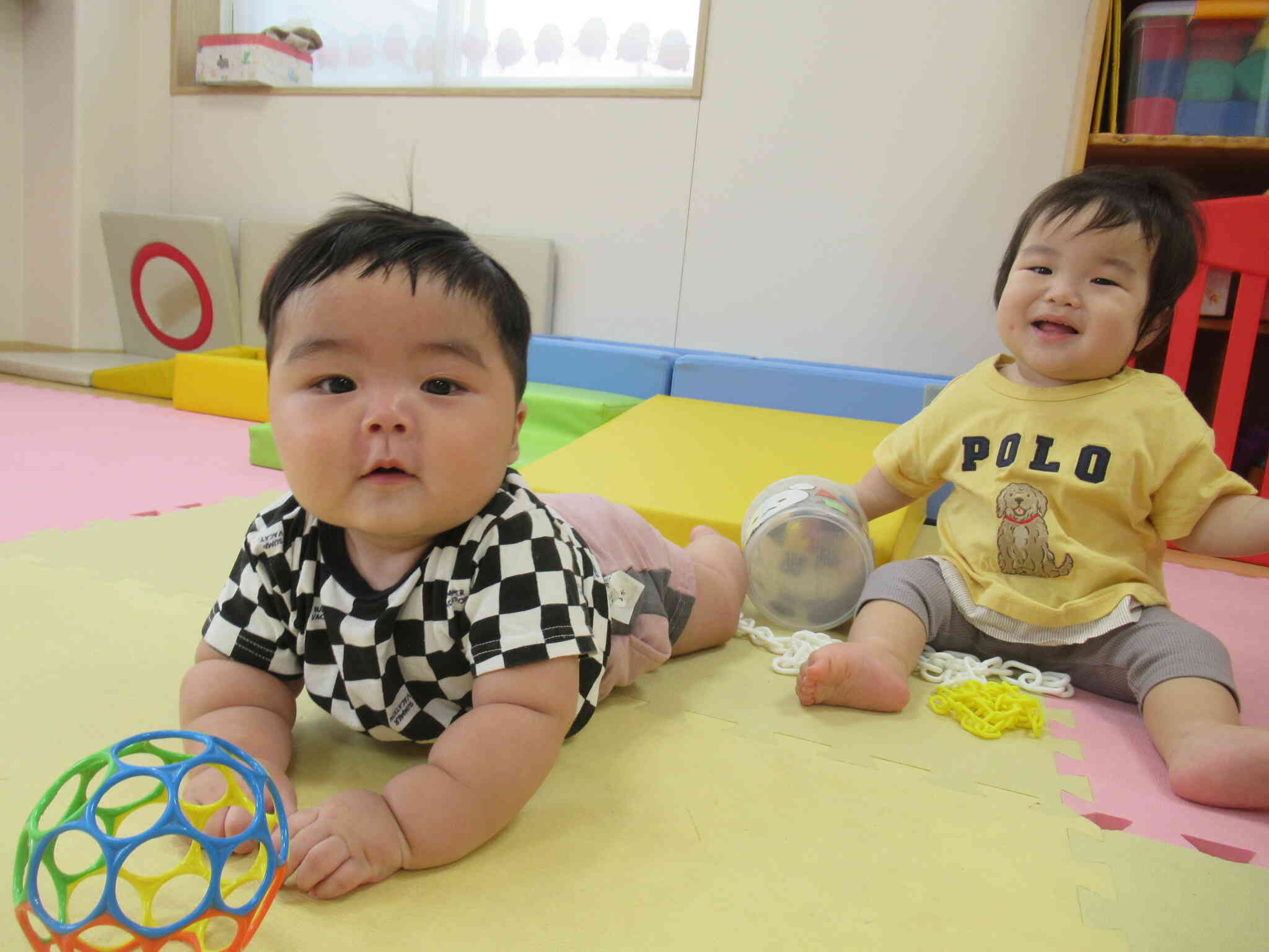 新しいお友だちも楽しんでるよ