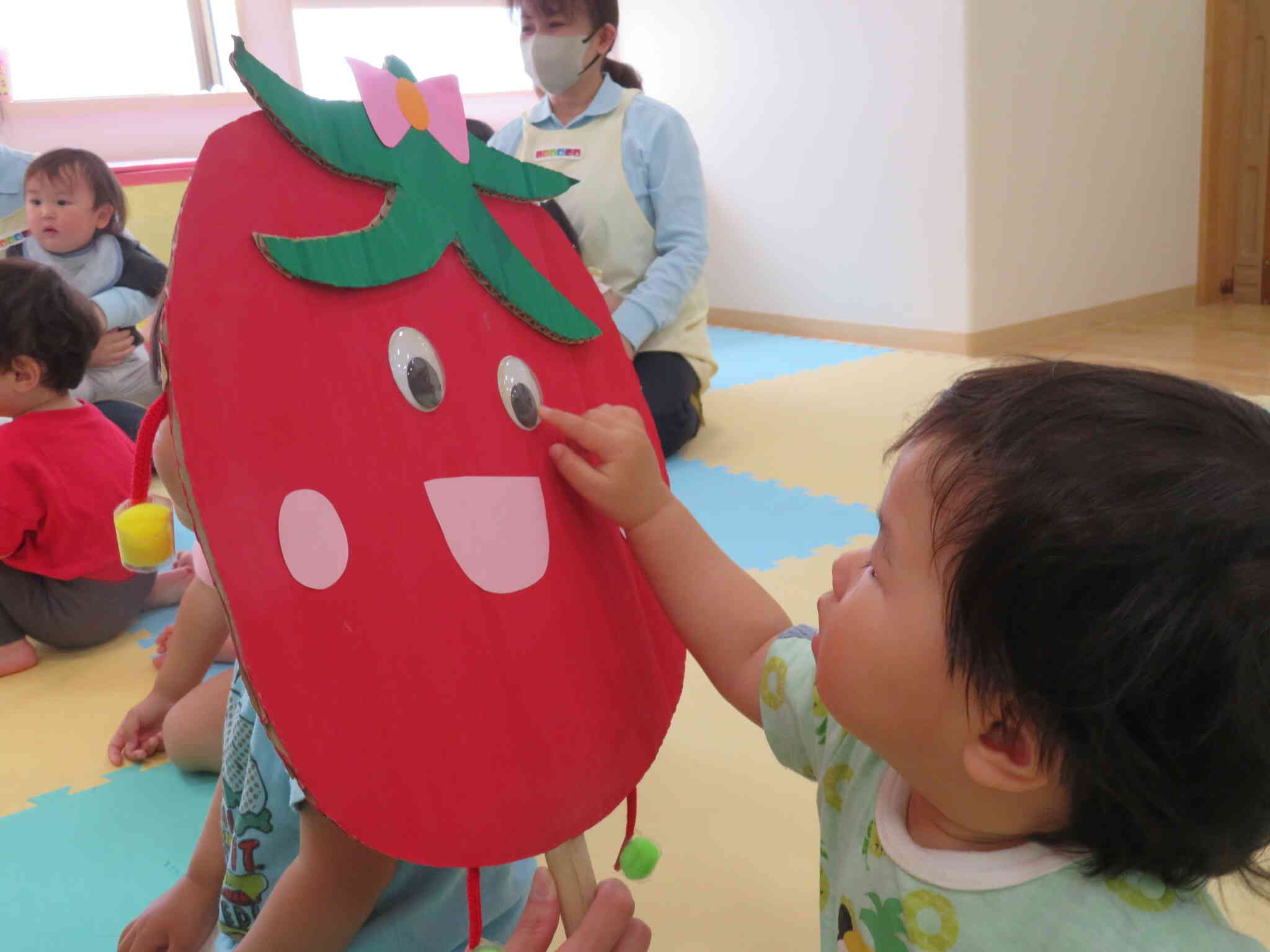 みんなと仲良くなれて、トマトさん喜んでたよ。