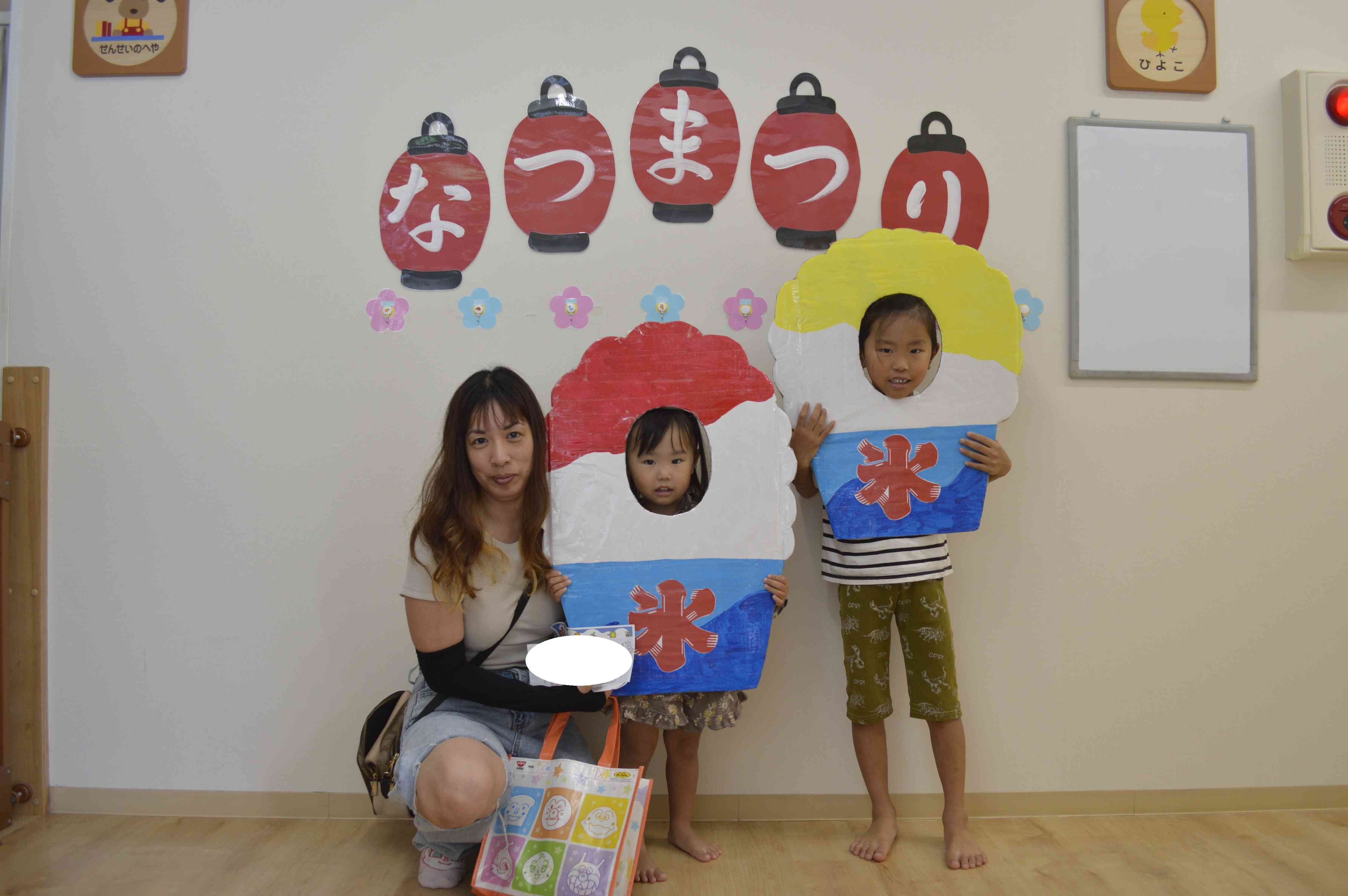 家族でポーズ