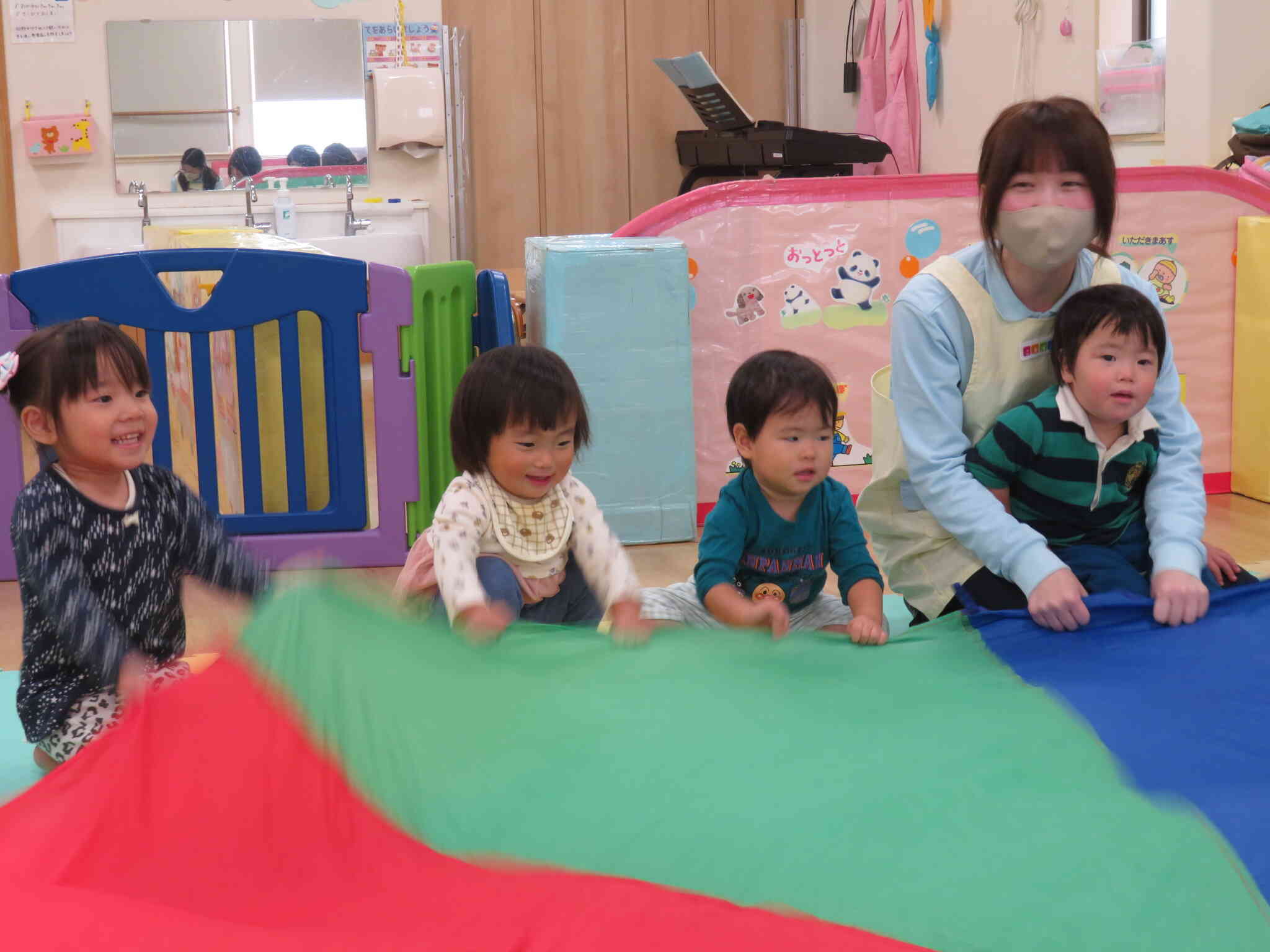 今度はバルーンをしっかり握って・・・