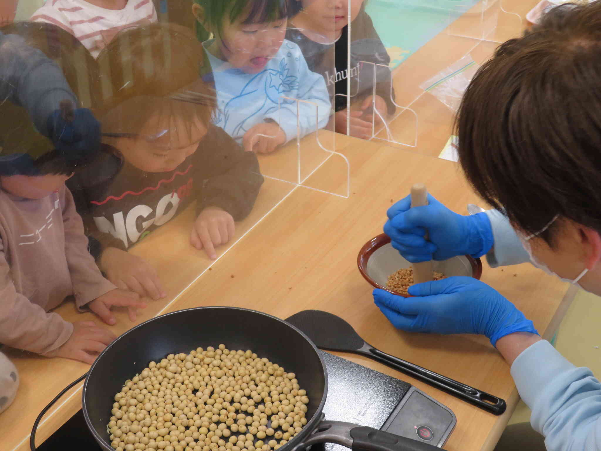 大豆をつぶして・・