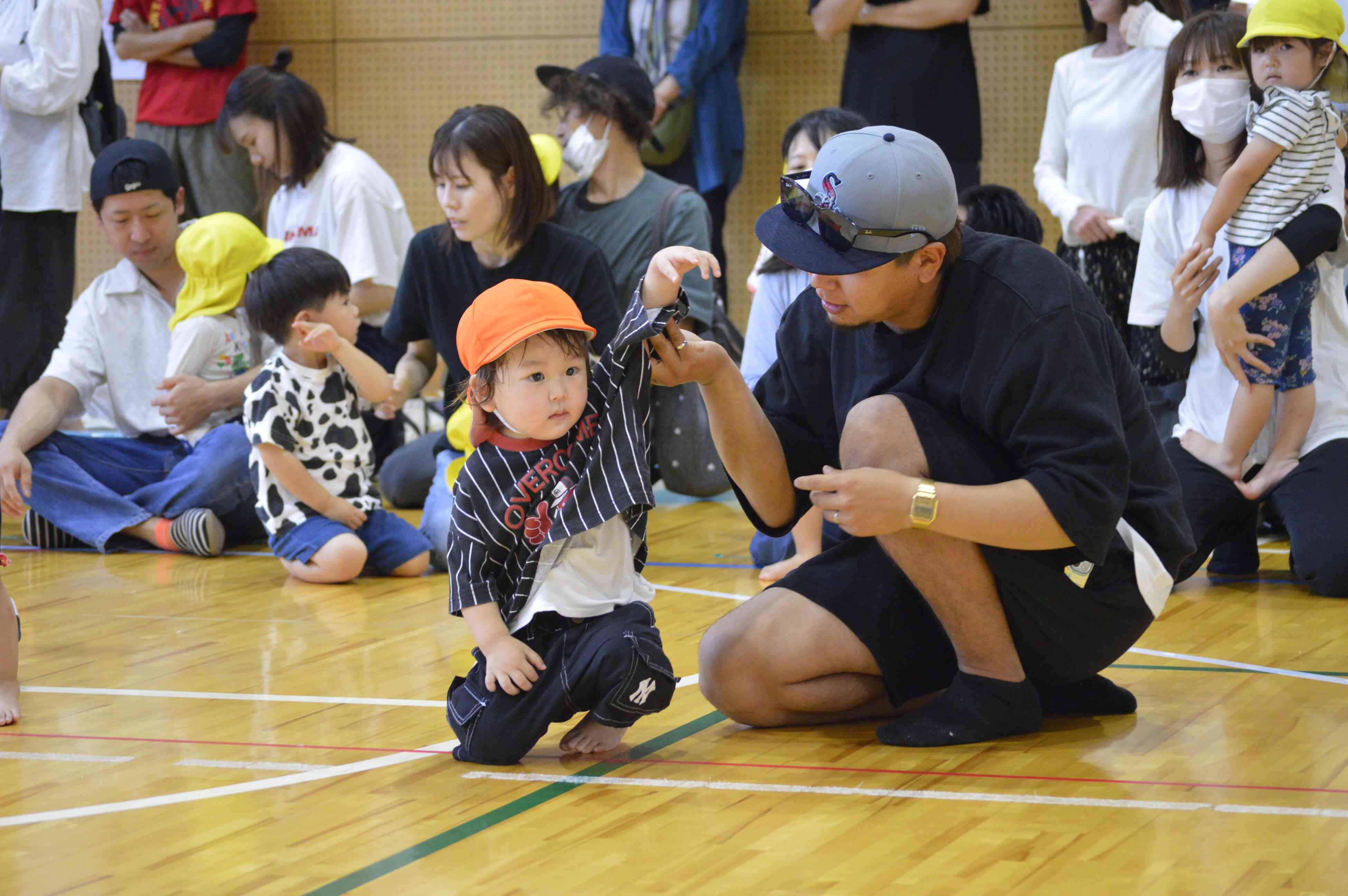 お名前を呼ばれ、元気に「はーい」