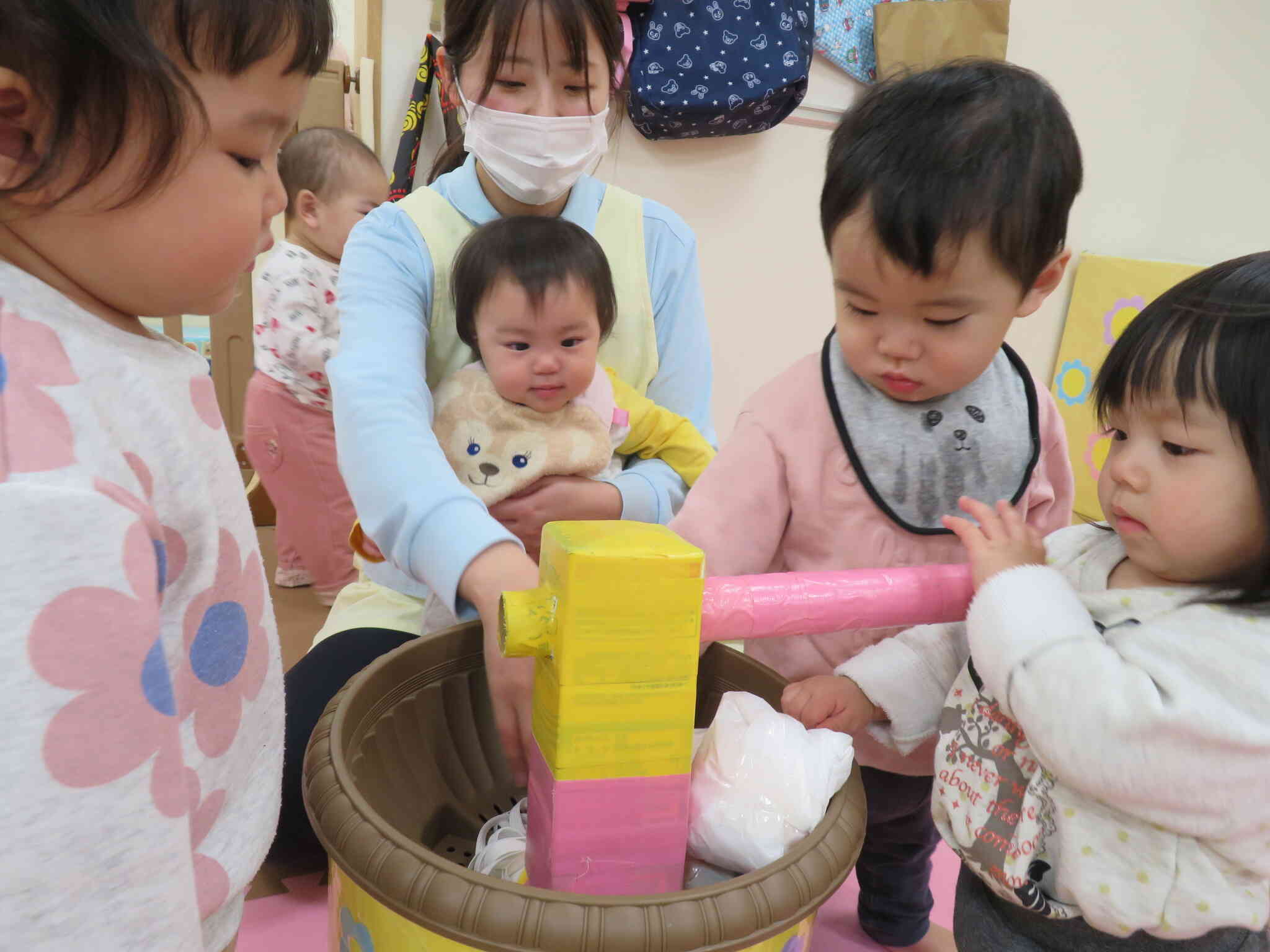 みんなでぺったん。