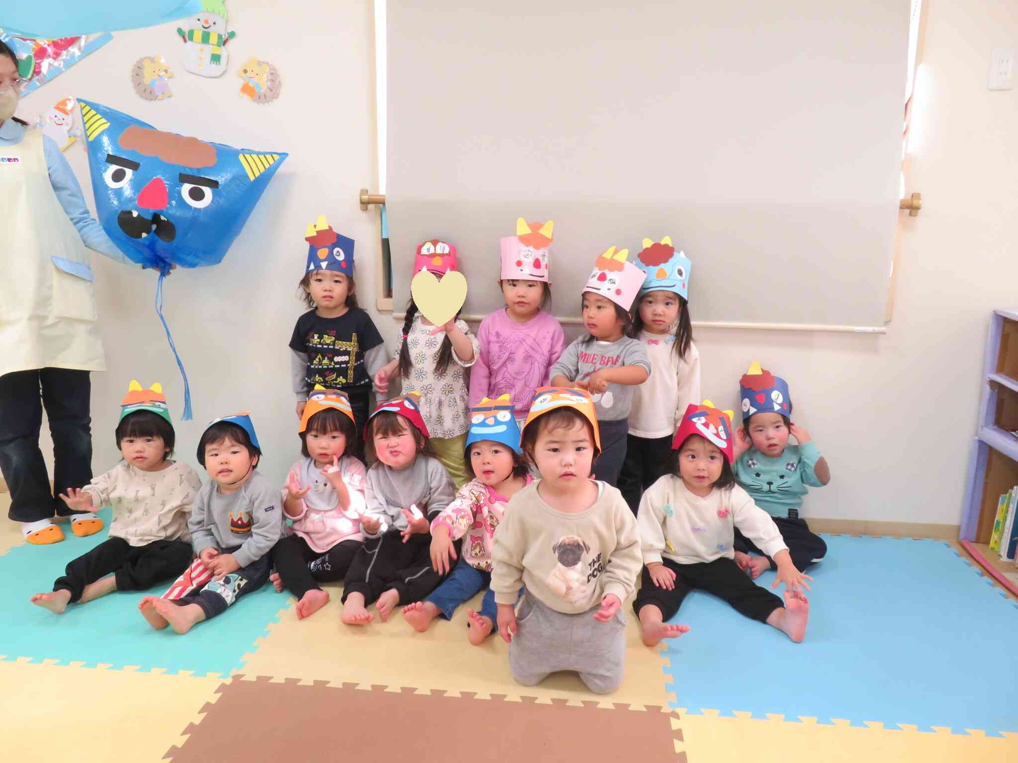 鬼さんとお友だちになったね